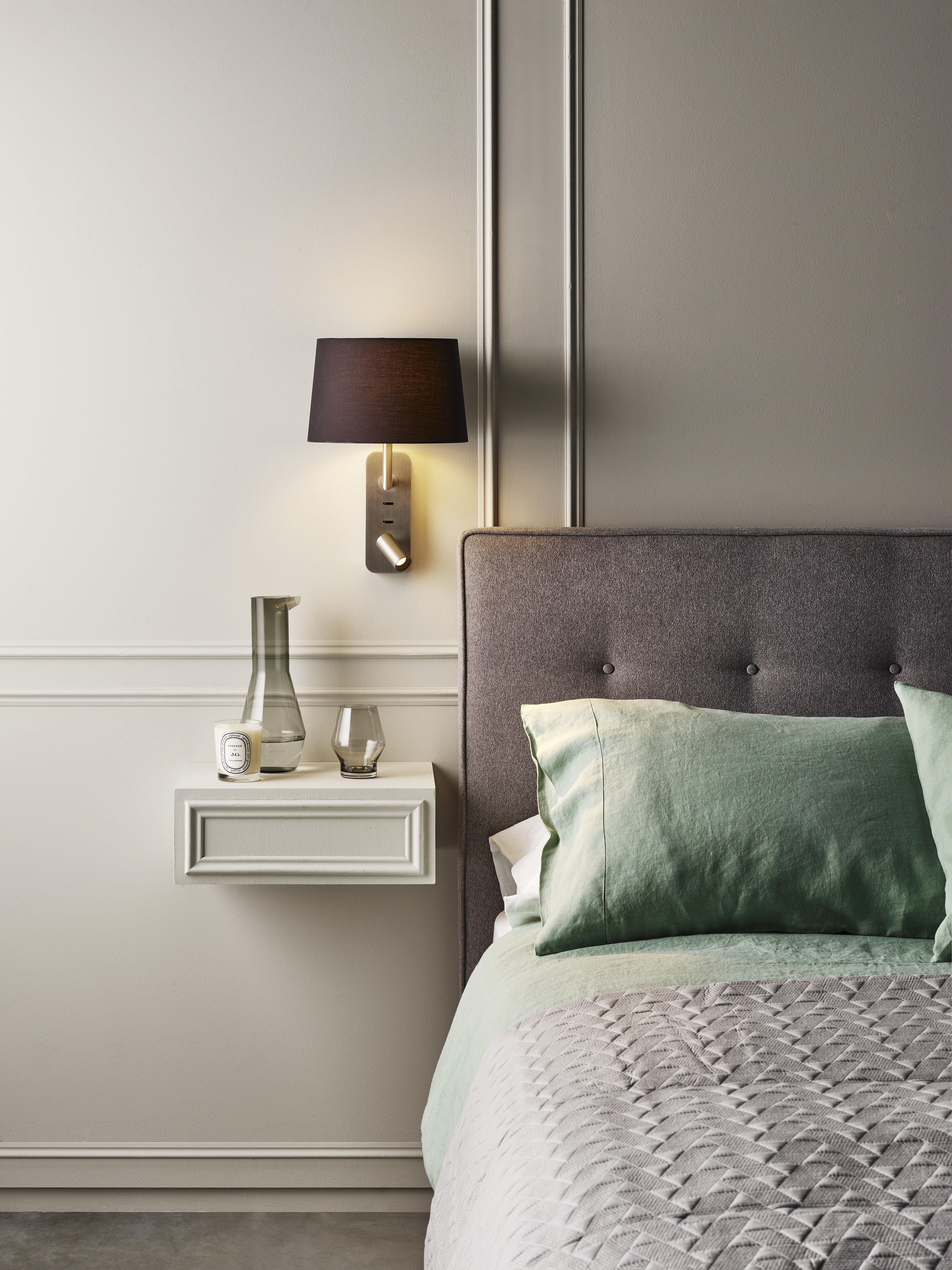 Side by Side LED WL 2700K mat nikkel