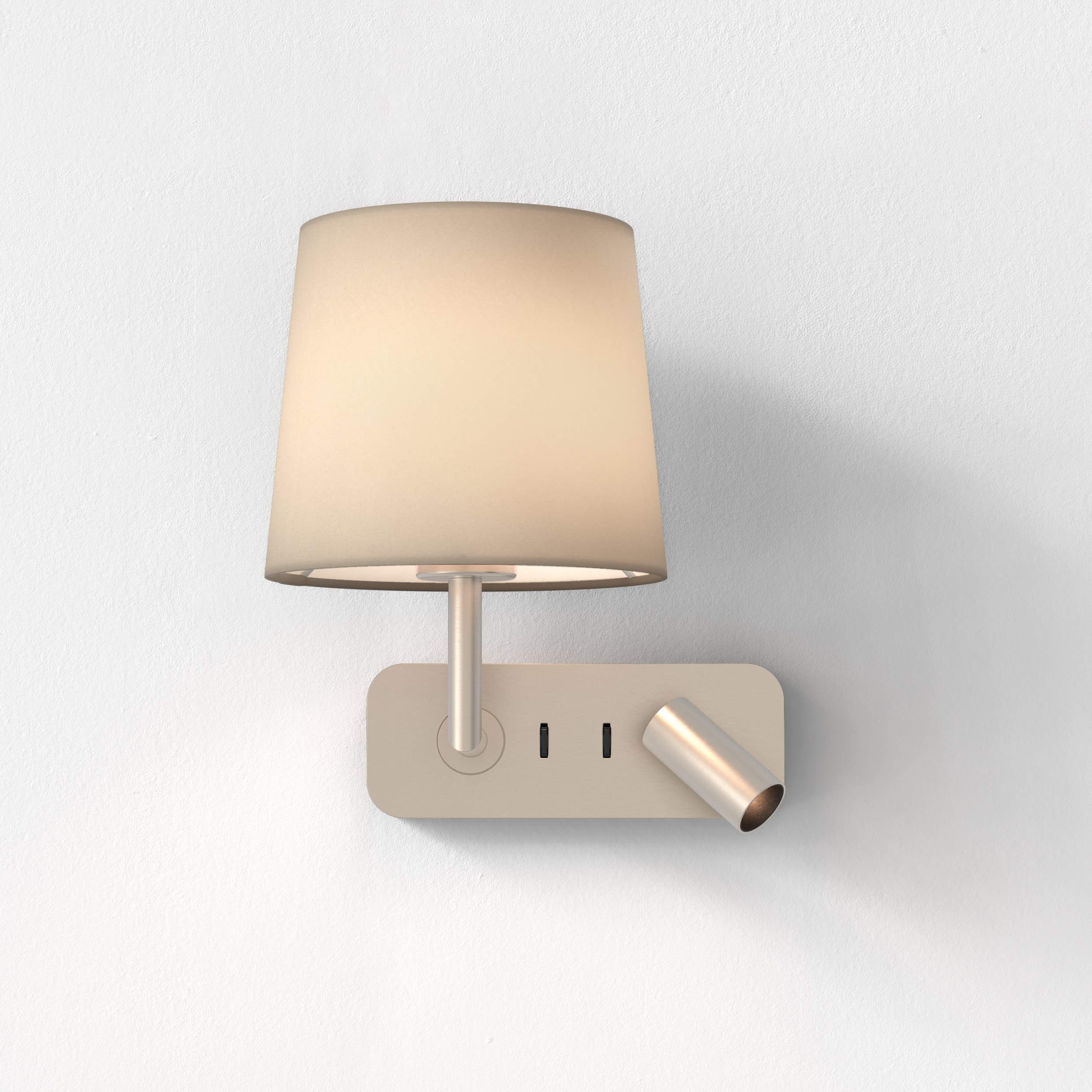 Side by Side LED WL 2700K mat nikkel