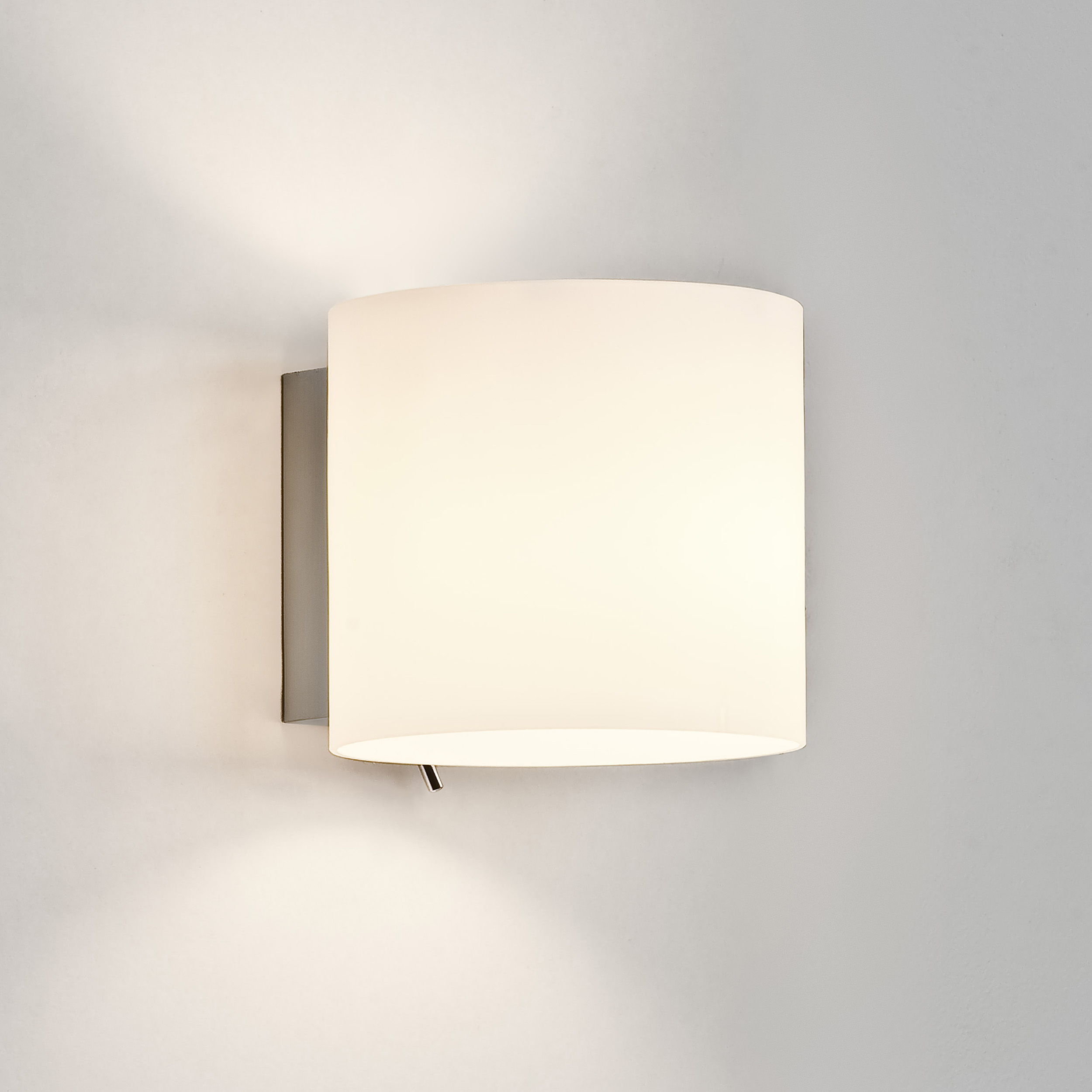 Luga Switched WL excl. E14 gelakt zilver/wit glas