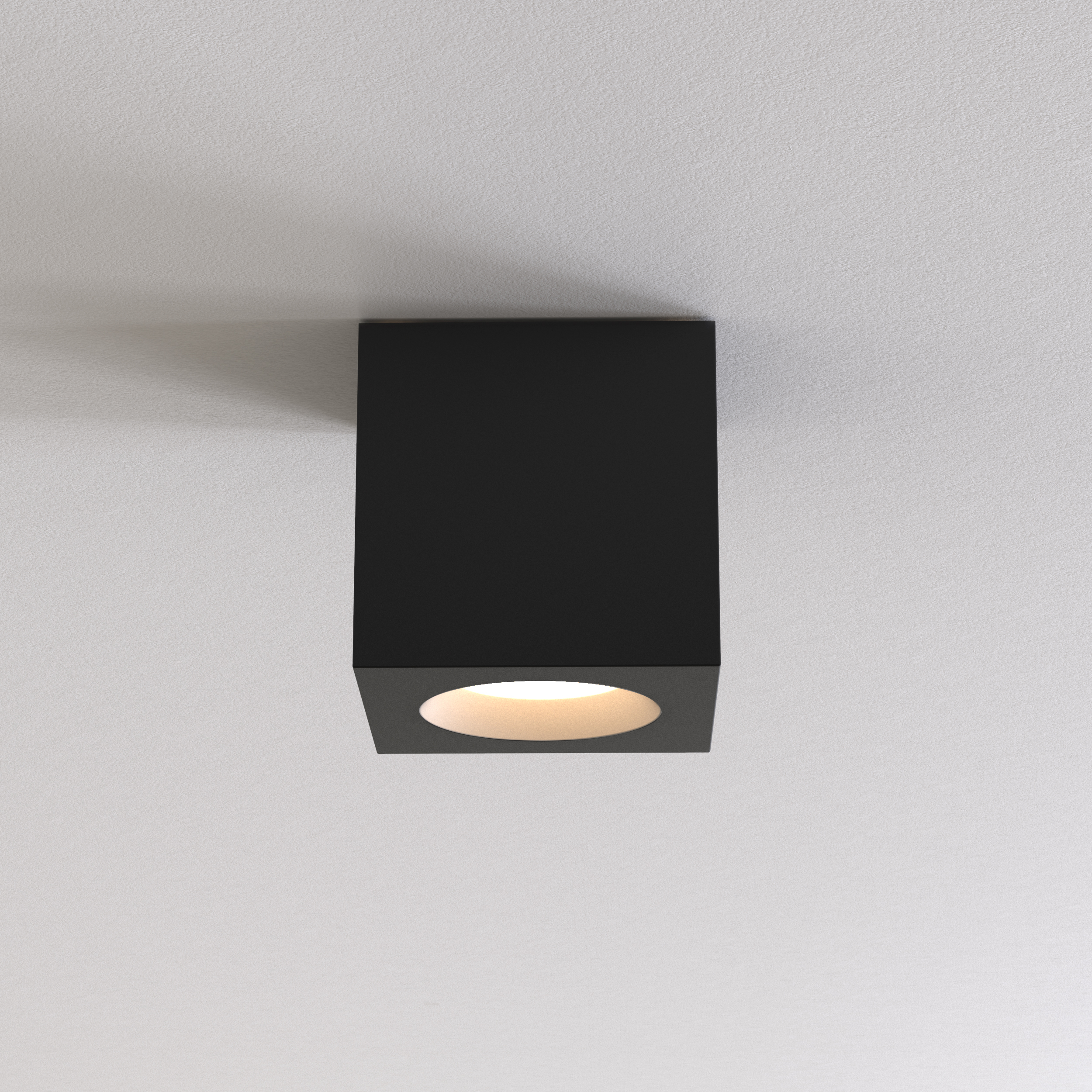 Kos Square II OBS excl. GU10 structuur zwart