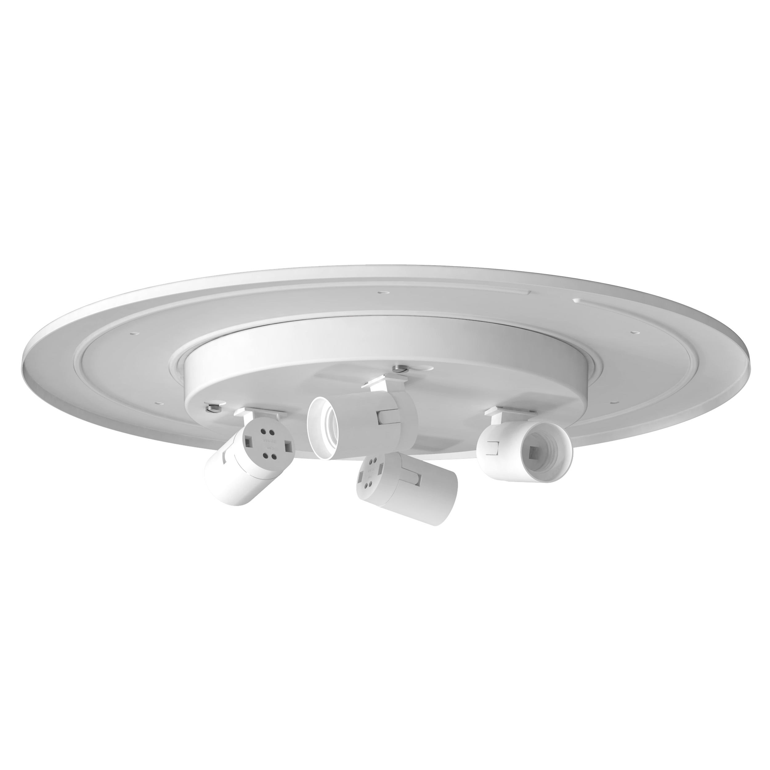 Ceiling Base 460 PL excl. 4x E27 mat wit