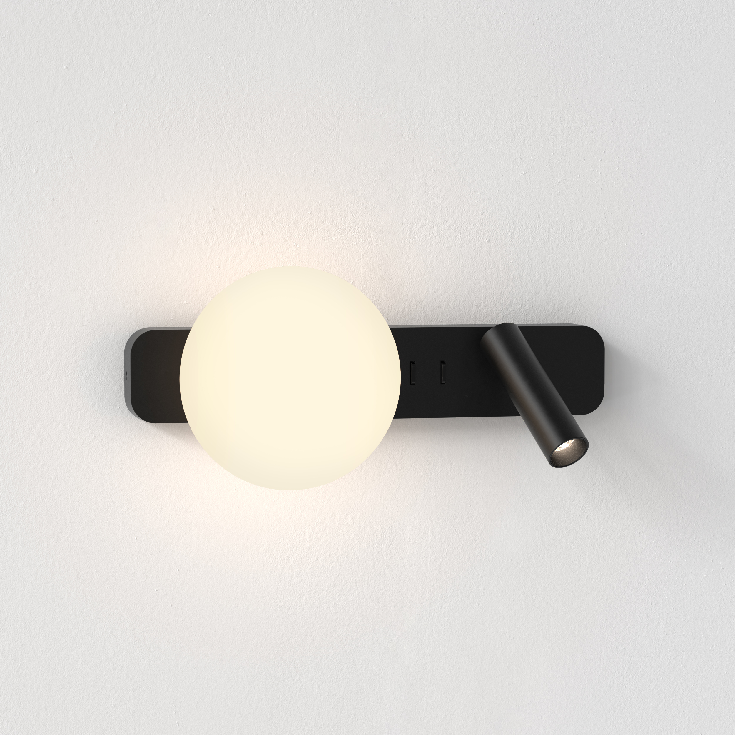 Zeppo Reader WL excl. G9 + LED 2700K mat zwart
