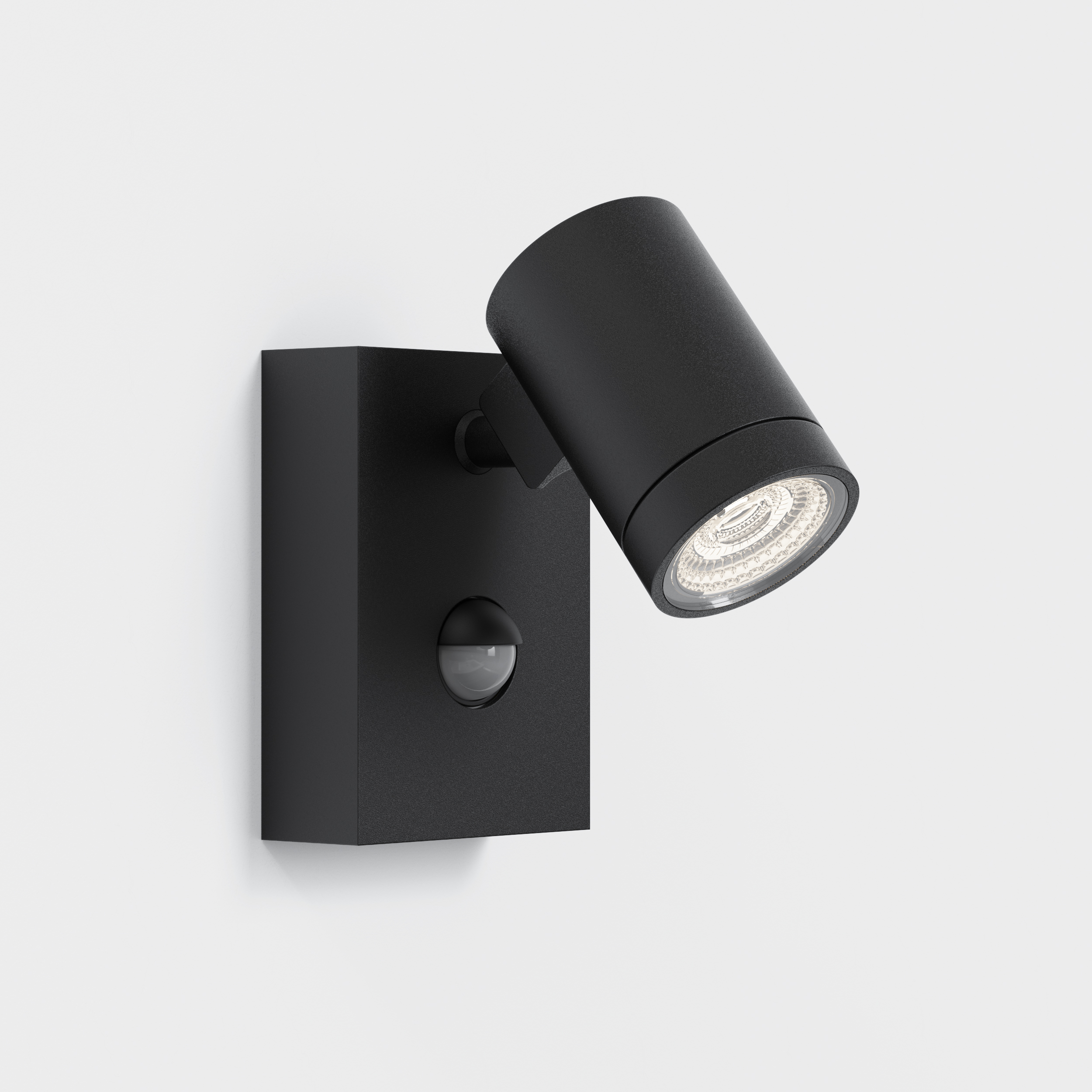 Bayville Single Spot Sensor WL 3000K structuur zwart