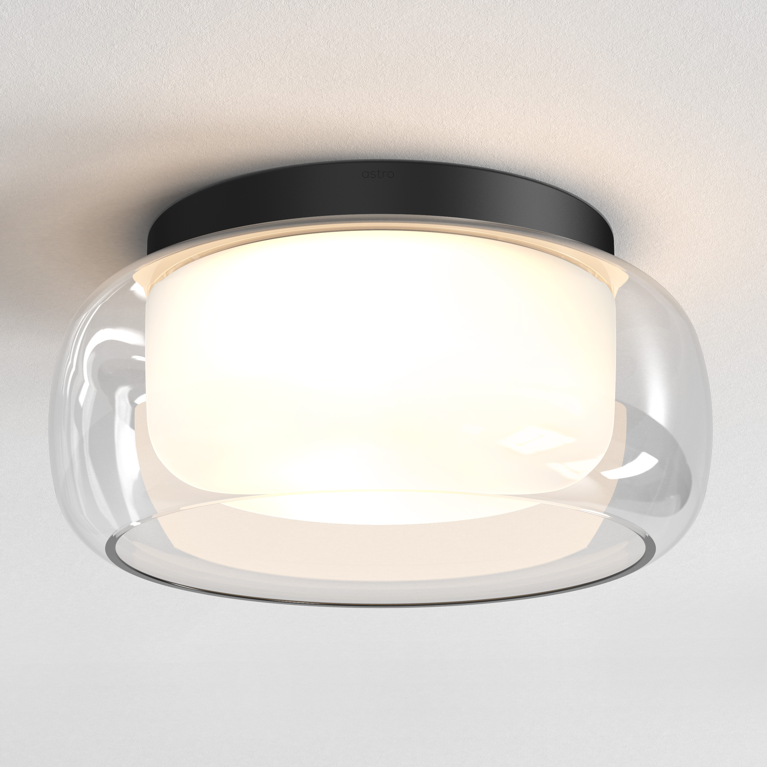 Aquina Ceiling 360 PL excl. 2x E27 mat zwart