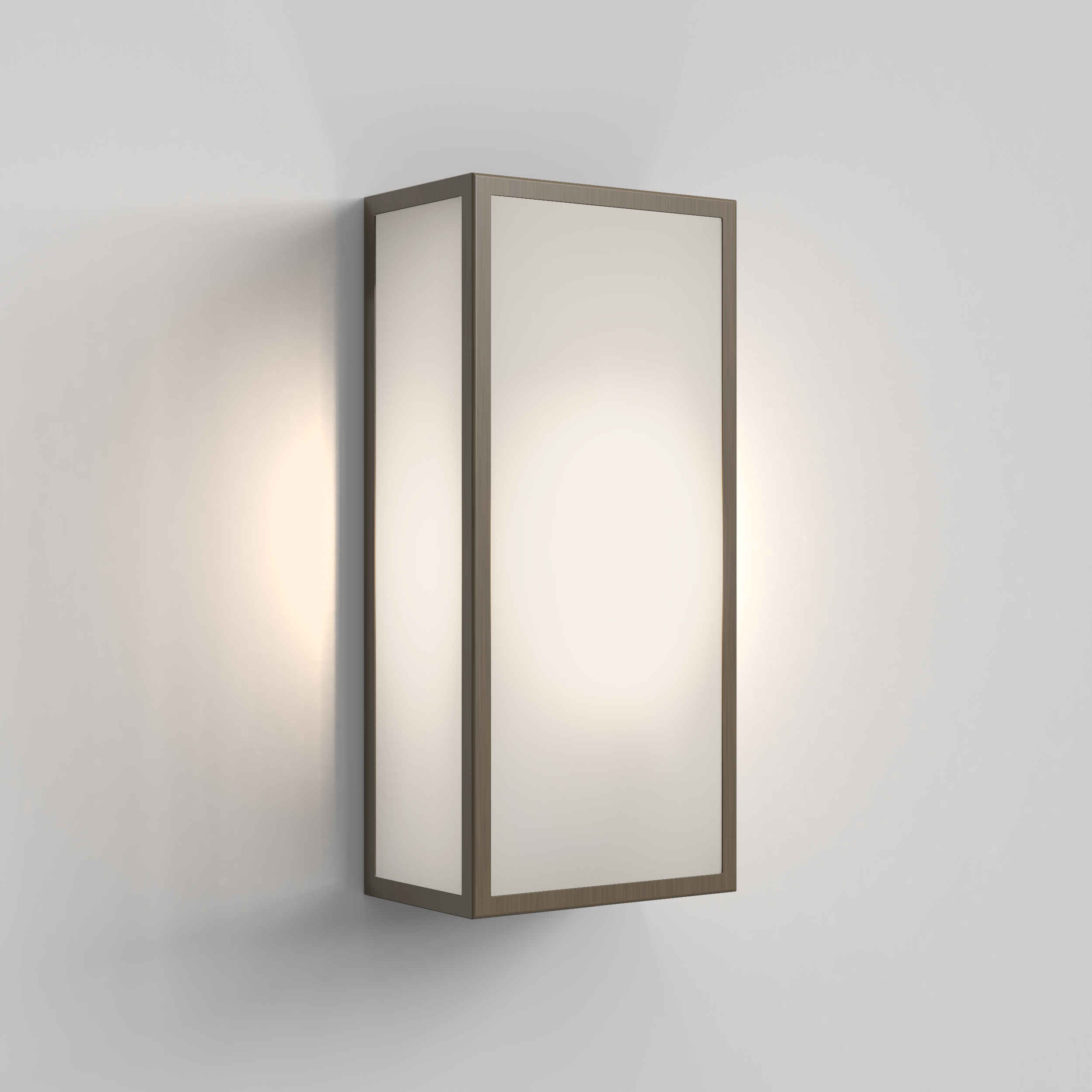 Messina 160 Frosted II BWL excl. E27 brons