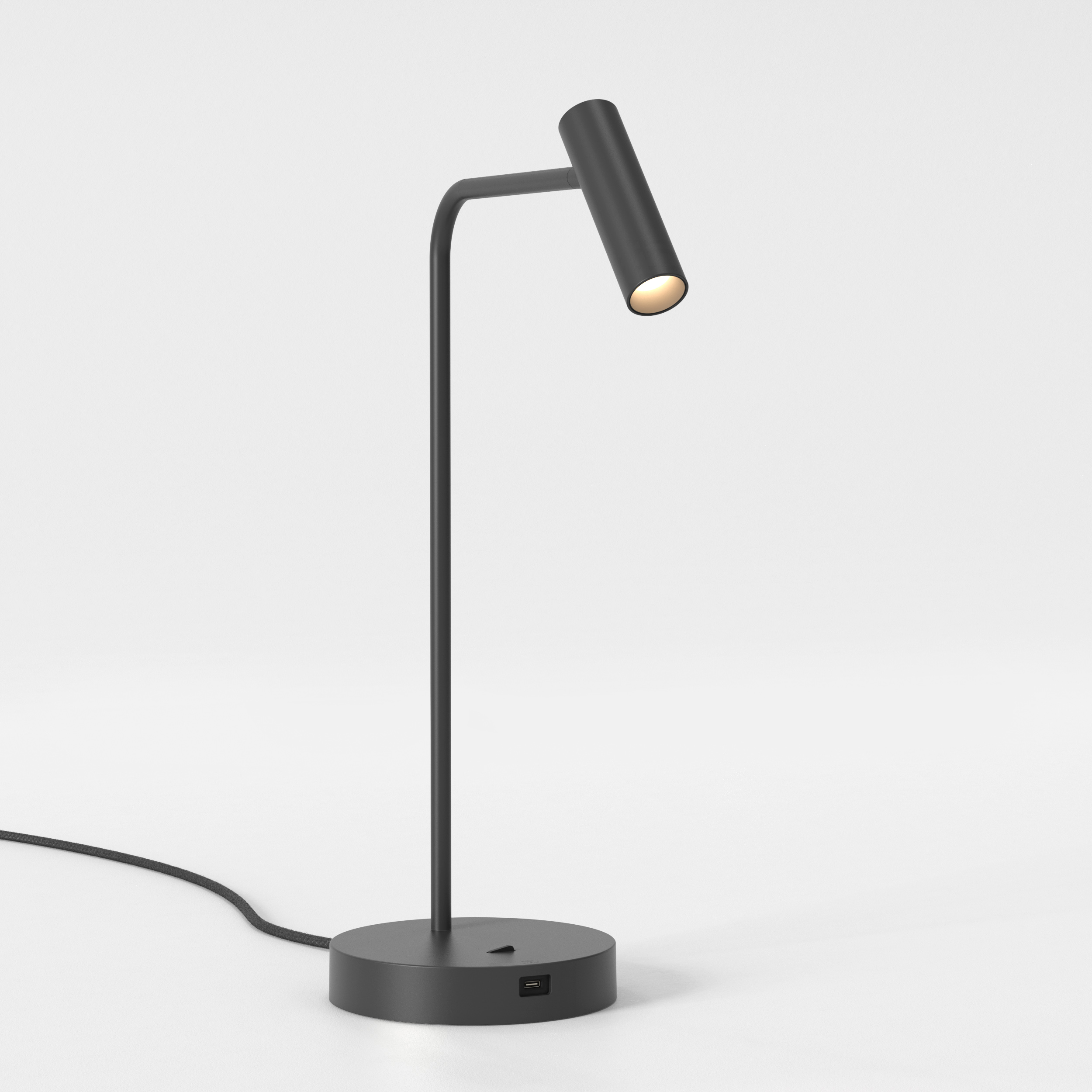 Enna Desk USB LED TL 2700K mat zwart