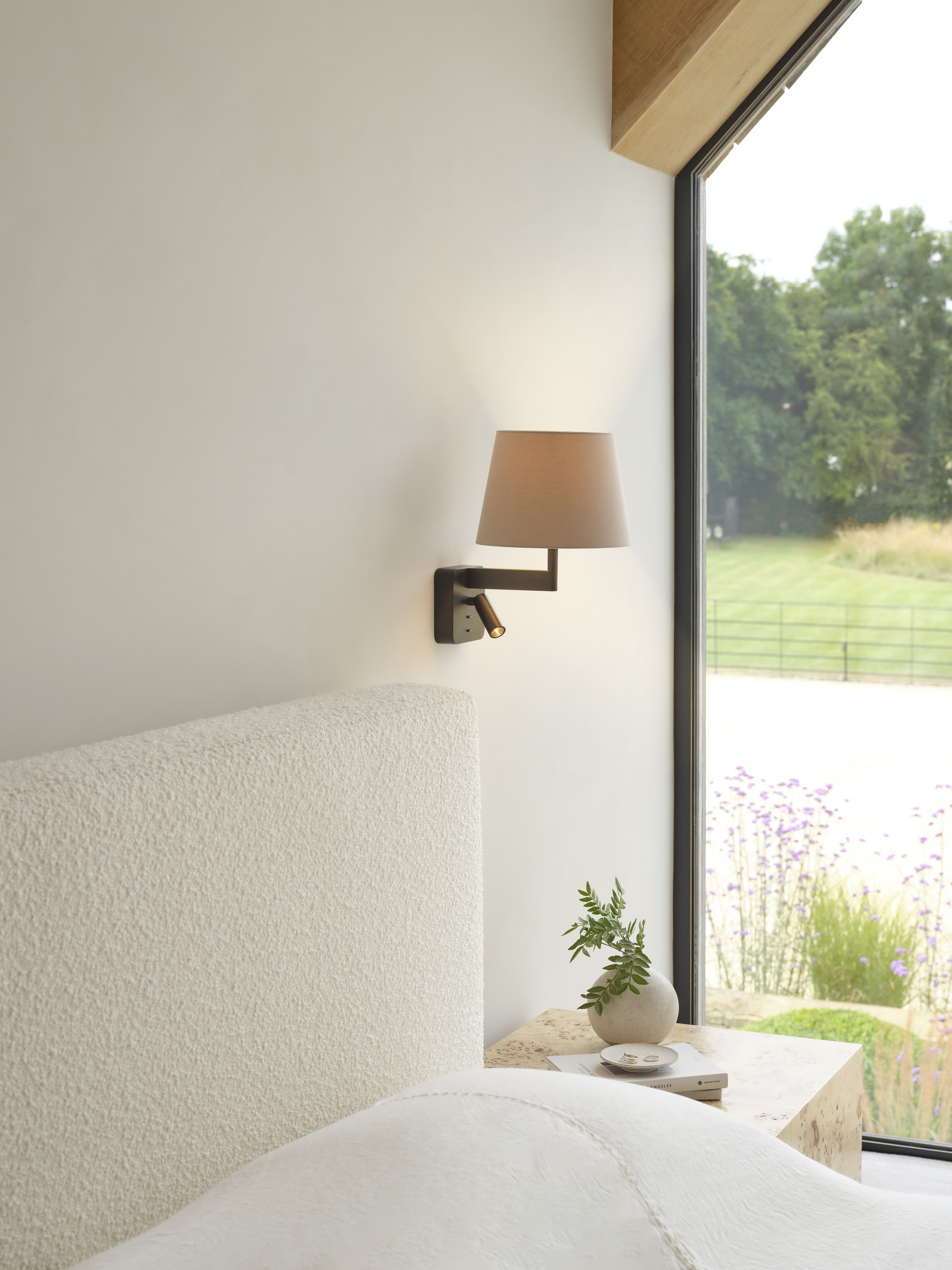 Beaumont Reader WL excl. E27 + LED 2700K mat zwart