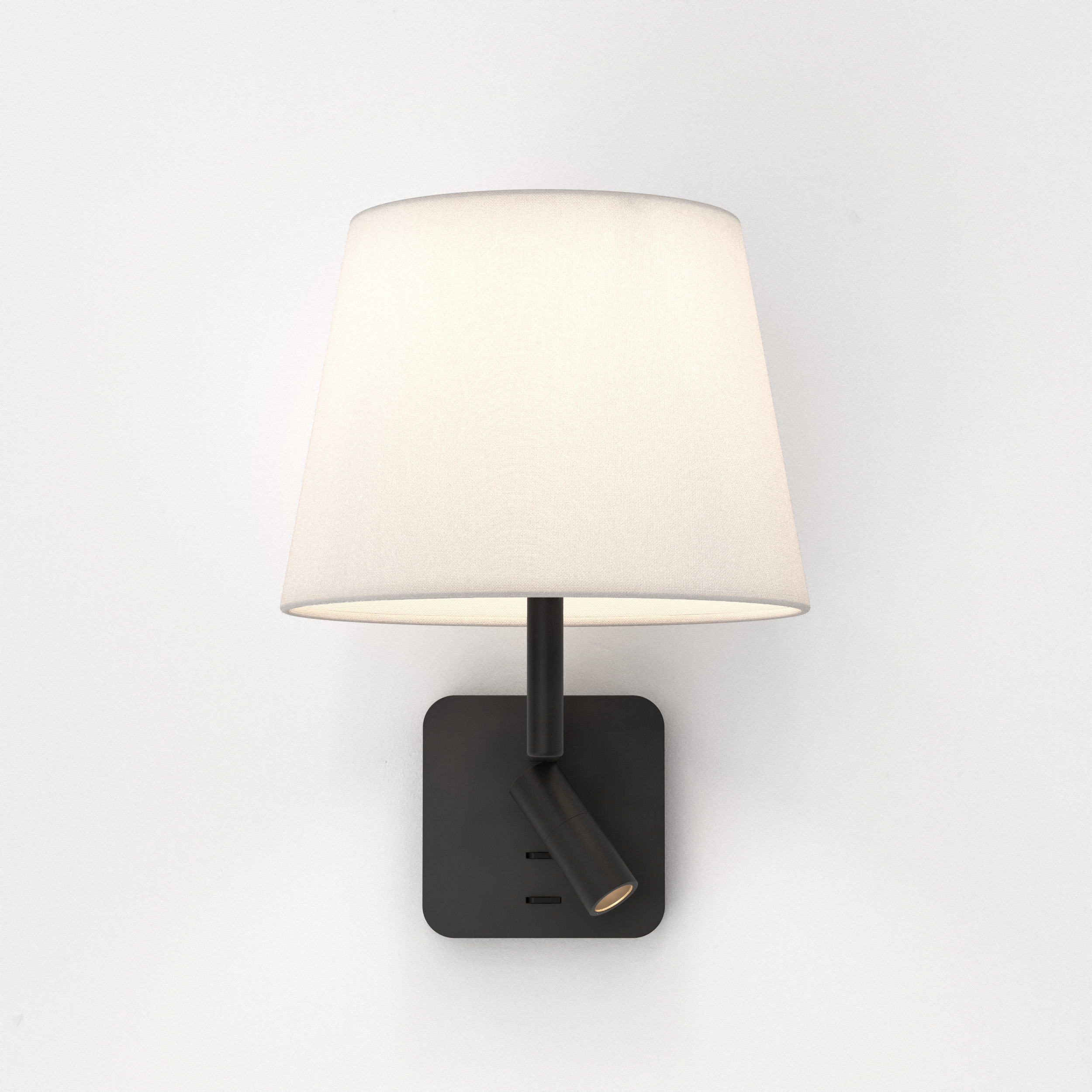 Beaumont Reader WL excl. E27 + LED 2700K mat zwart
