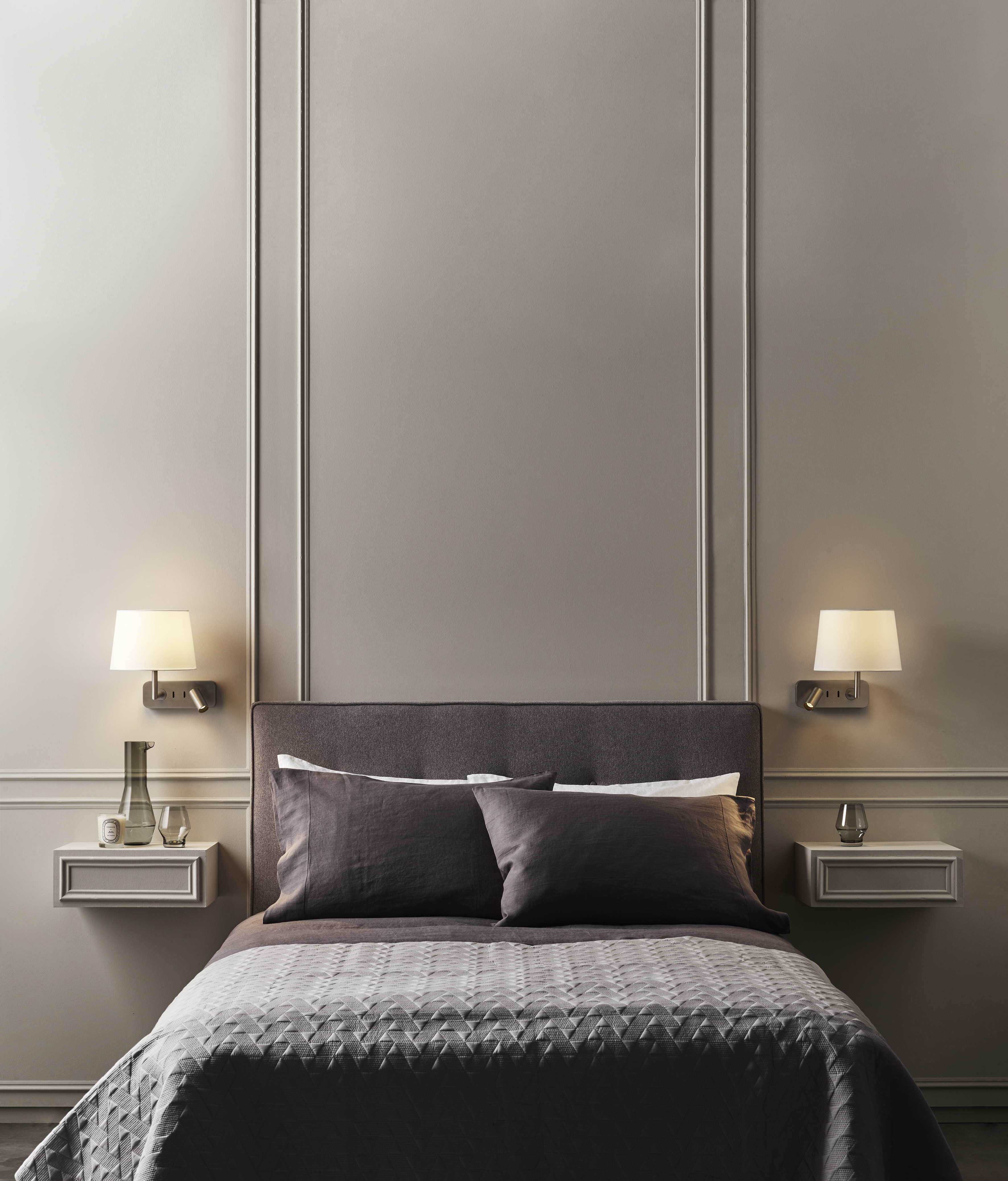 Side by Side LED WL 2700K mat nikkel