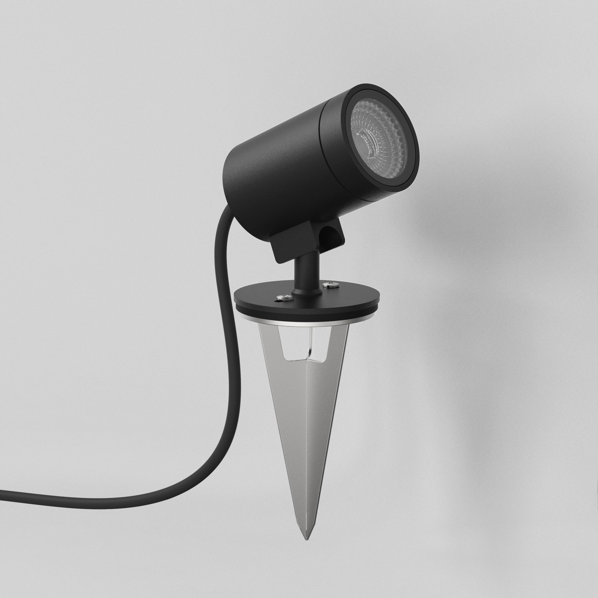 Bayville Spike Spot LED 3000K AC dim struct zwart