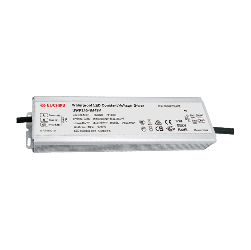 LED Driver CV 48V 240W IP67 zilver
