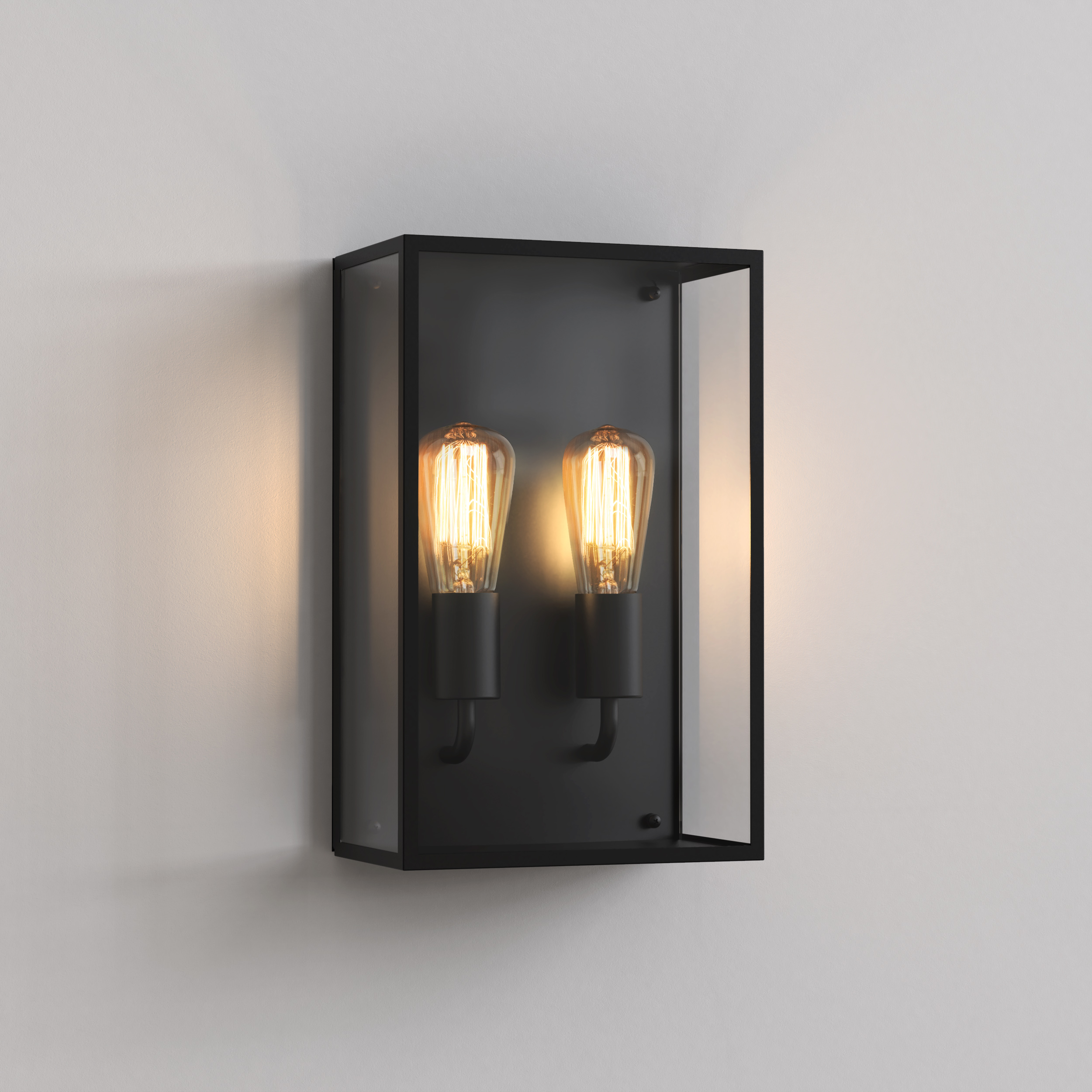 Messina Twin BWL excl. 2x E27 structuur zwart