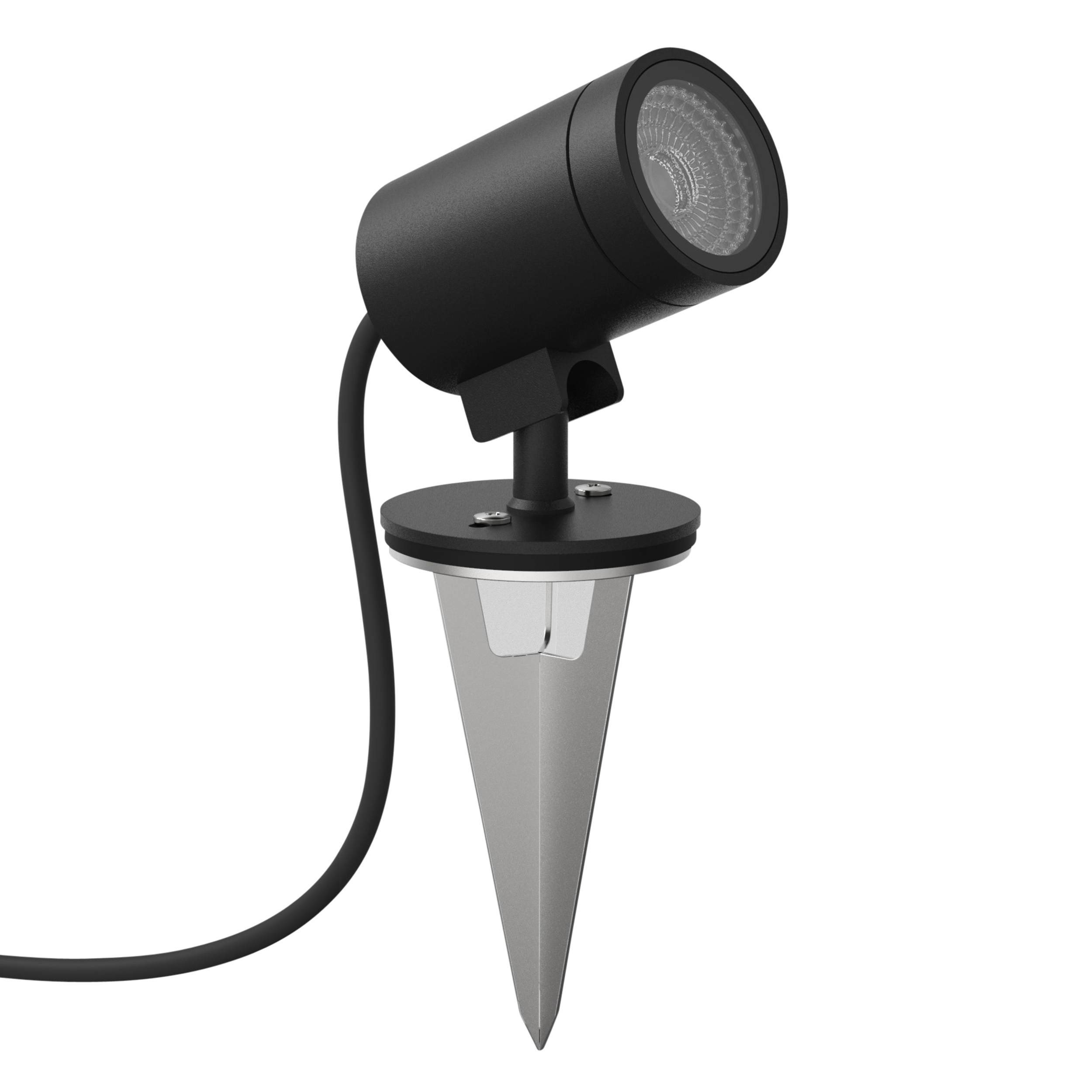 Bayville Spike Spot LED 3000K AC dim struct zwart