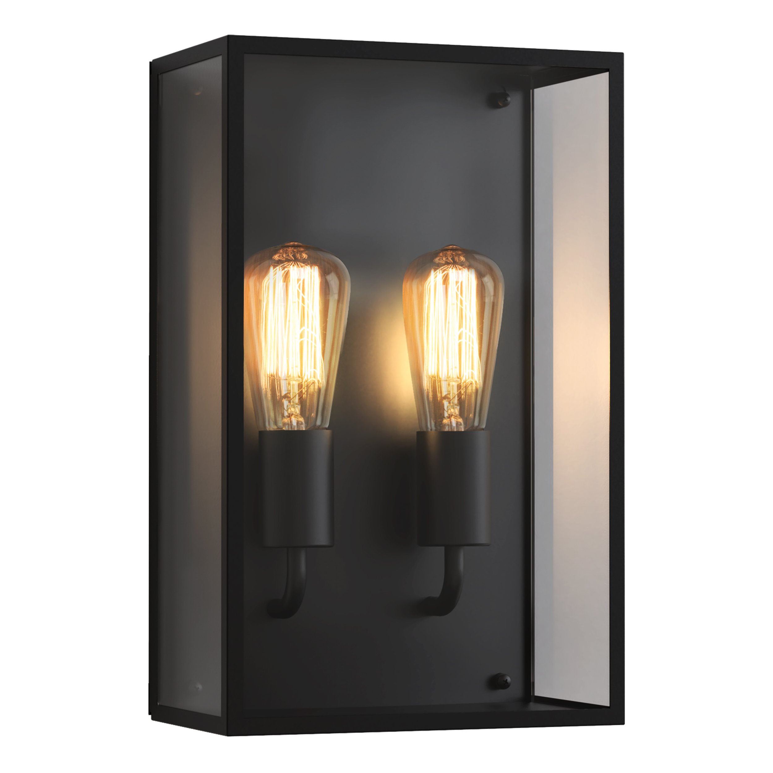 Messina Twin BWL excl. 2x E27 structuur zwart