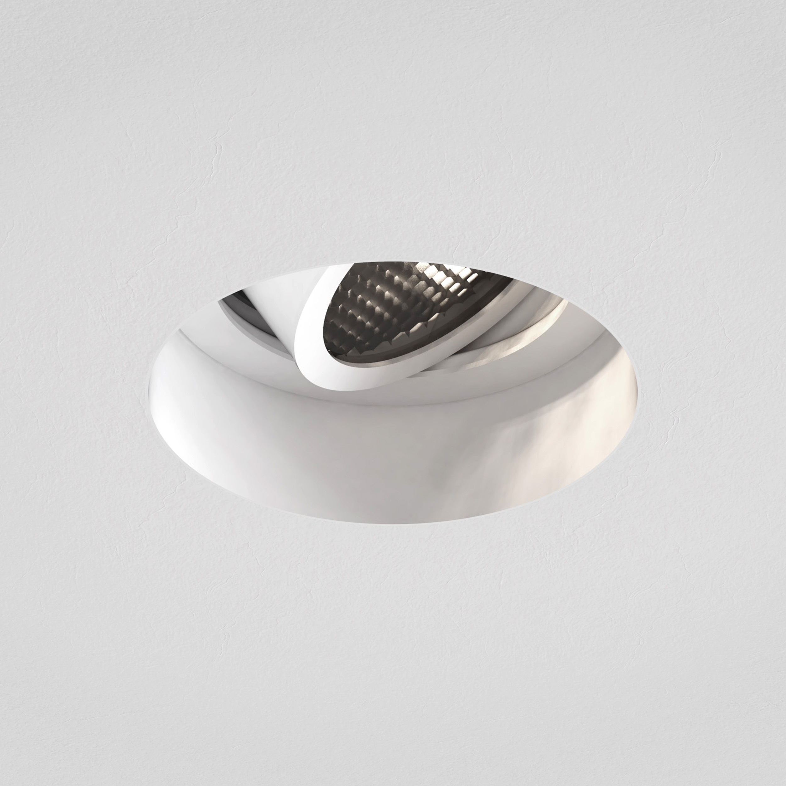 Trimless Slimline Round Adjustable FR IBS excl. GU10 mat wit