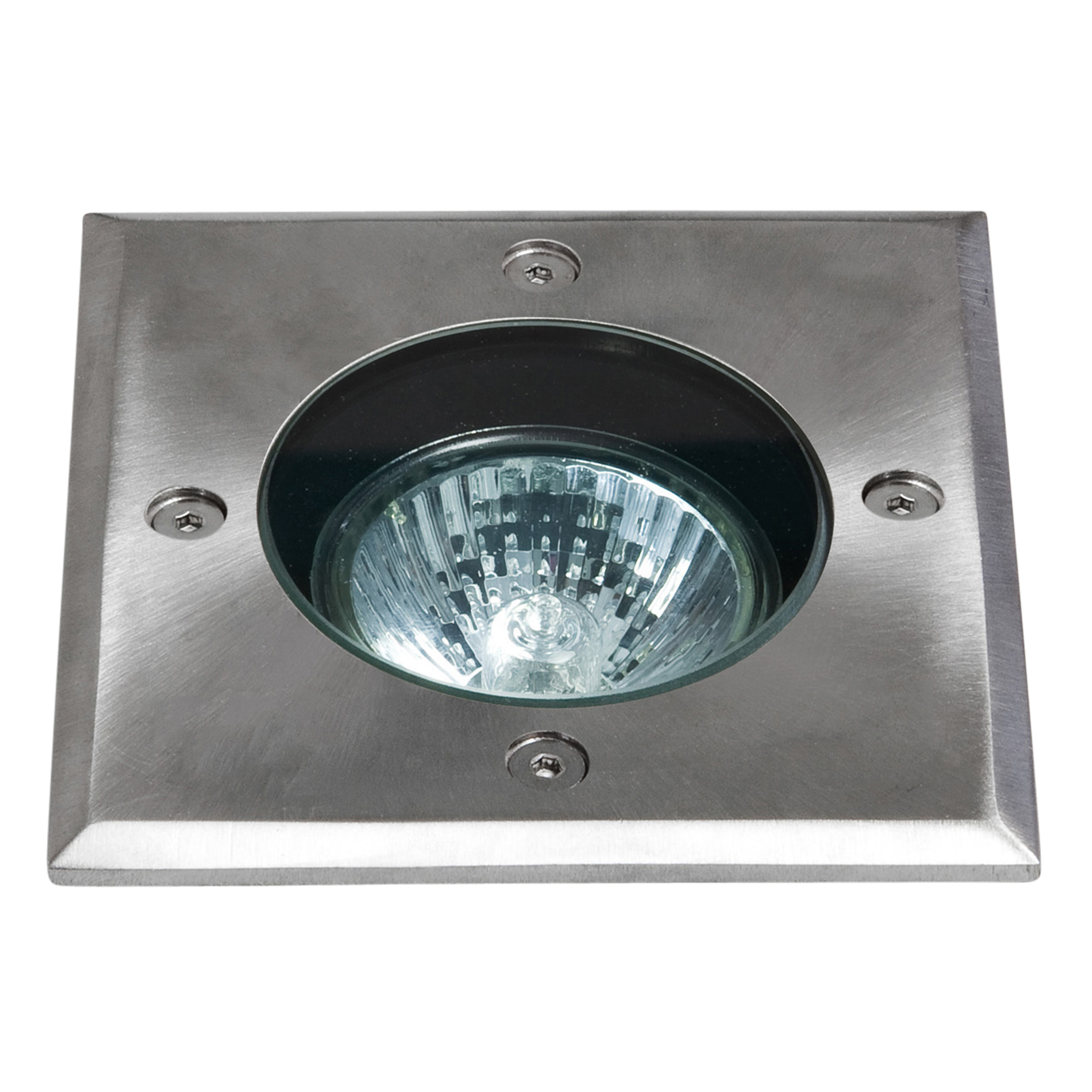 Gramos Square BGS excl. GU10 RVS geborsteld
