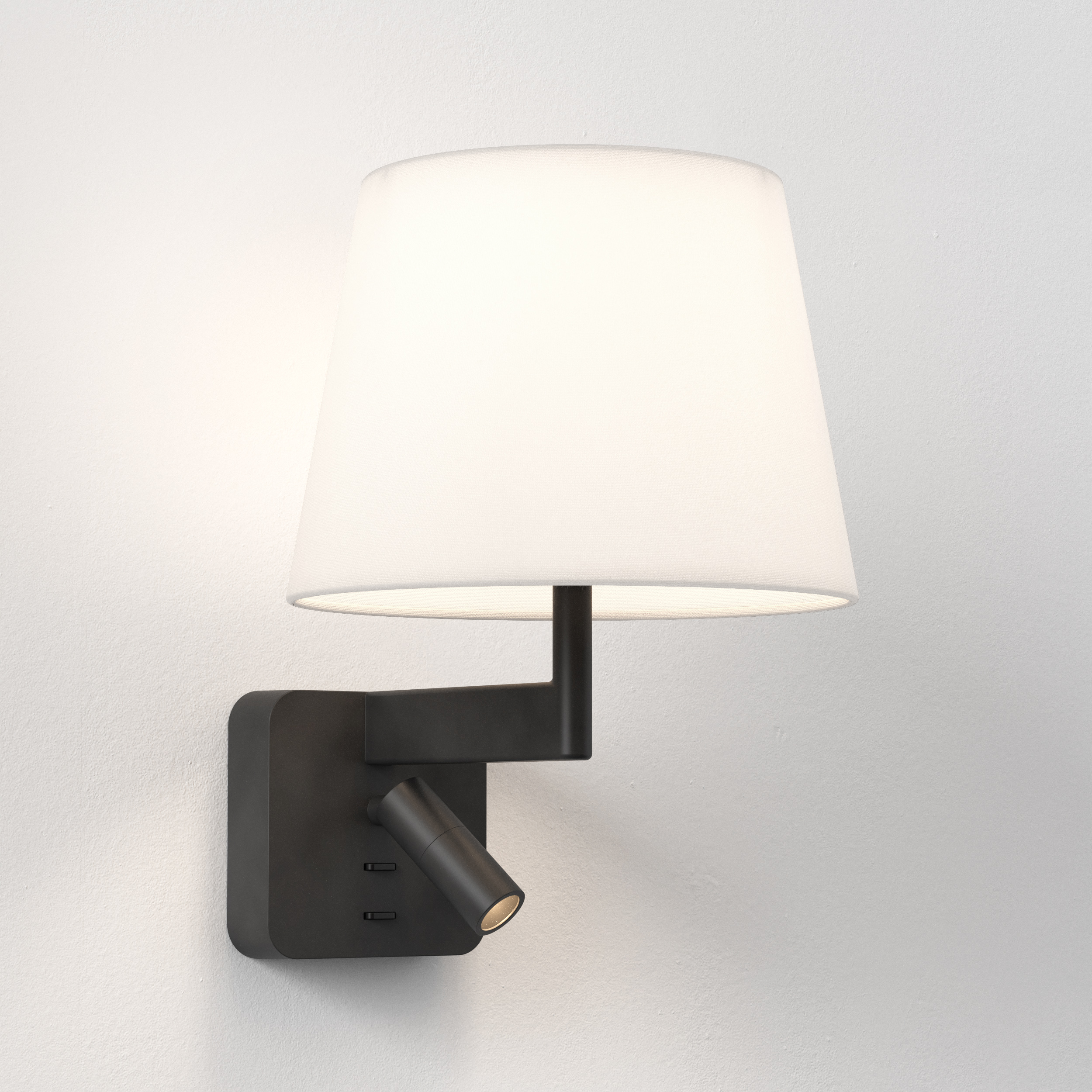 Beaumont Reader WL excl. E27 + LED 2700K mat zwart