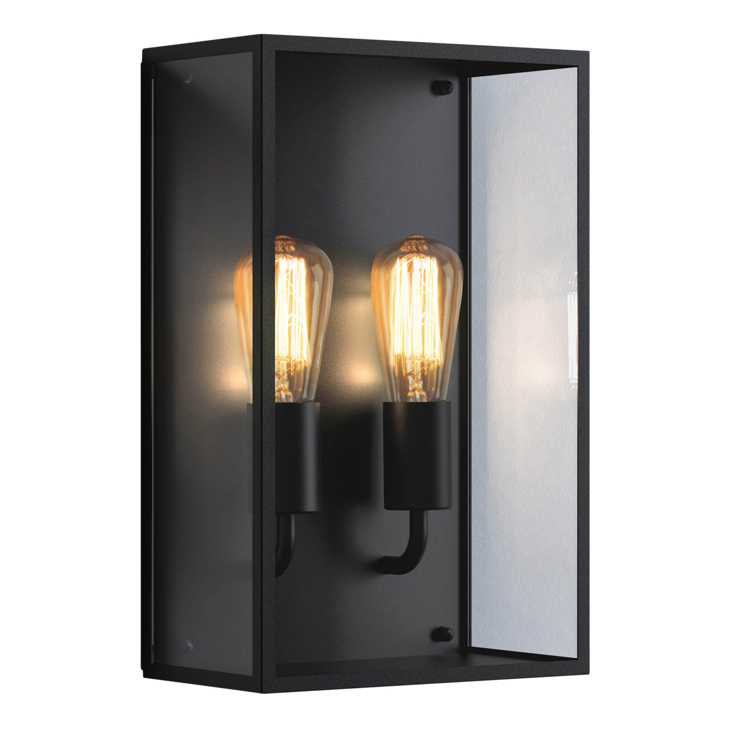 Messina Twin BWL excl. 2x E27 structuur zwart