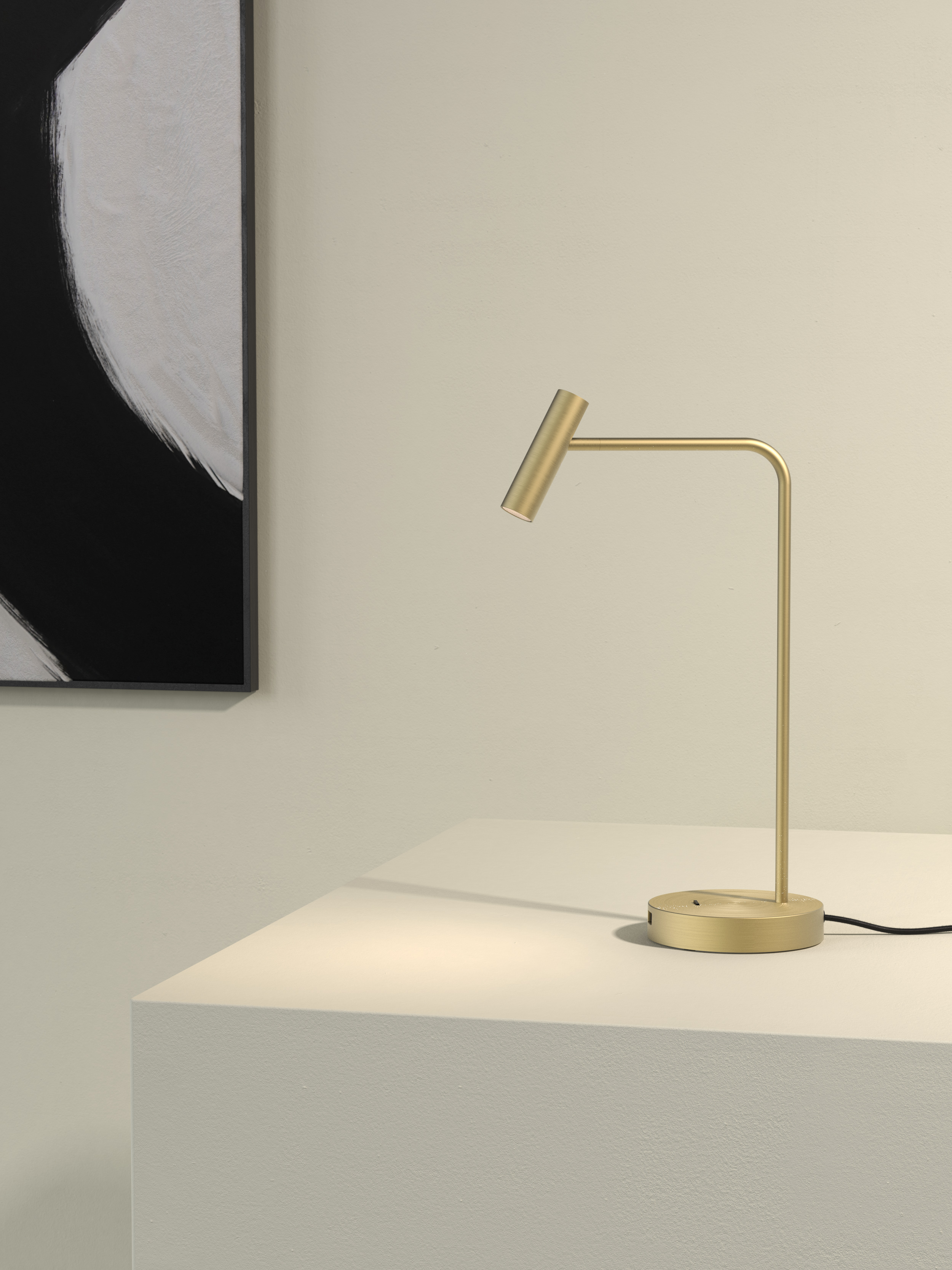 Enna Desk USB LED TL 2700K mat goud
