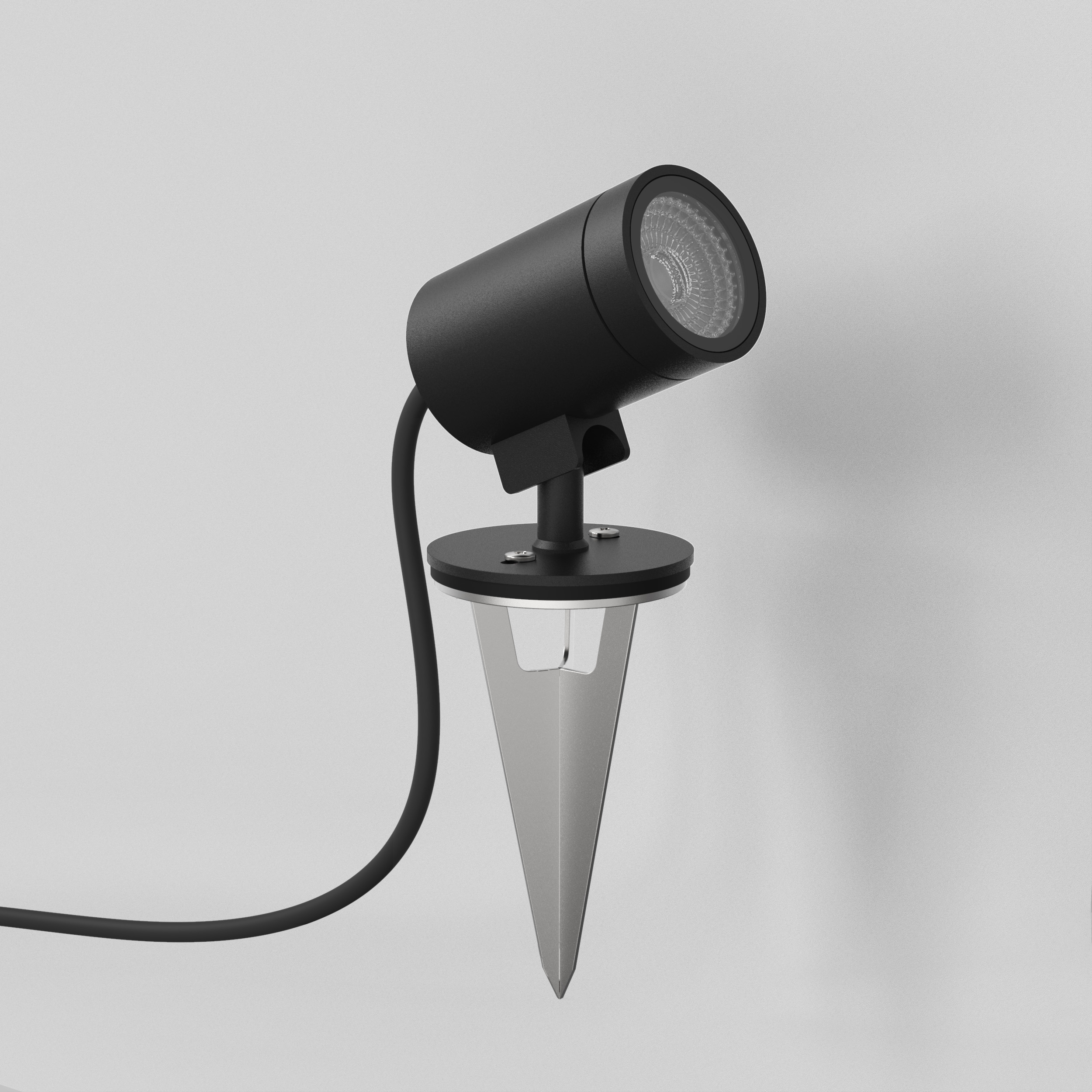 Bayville Spike Spot LED 12V 3000K structuur zwart