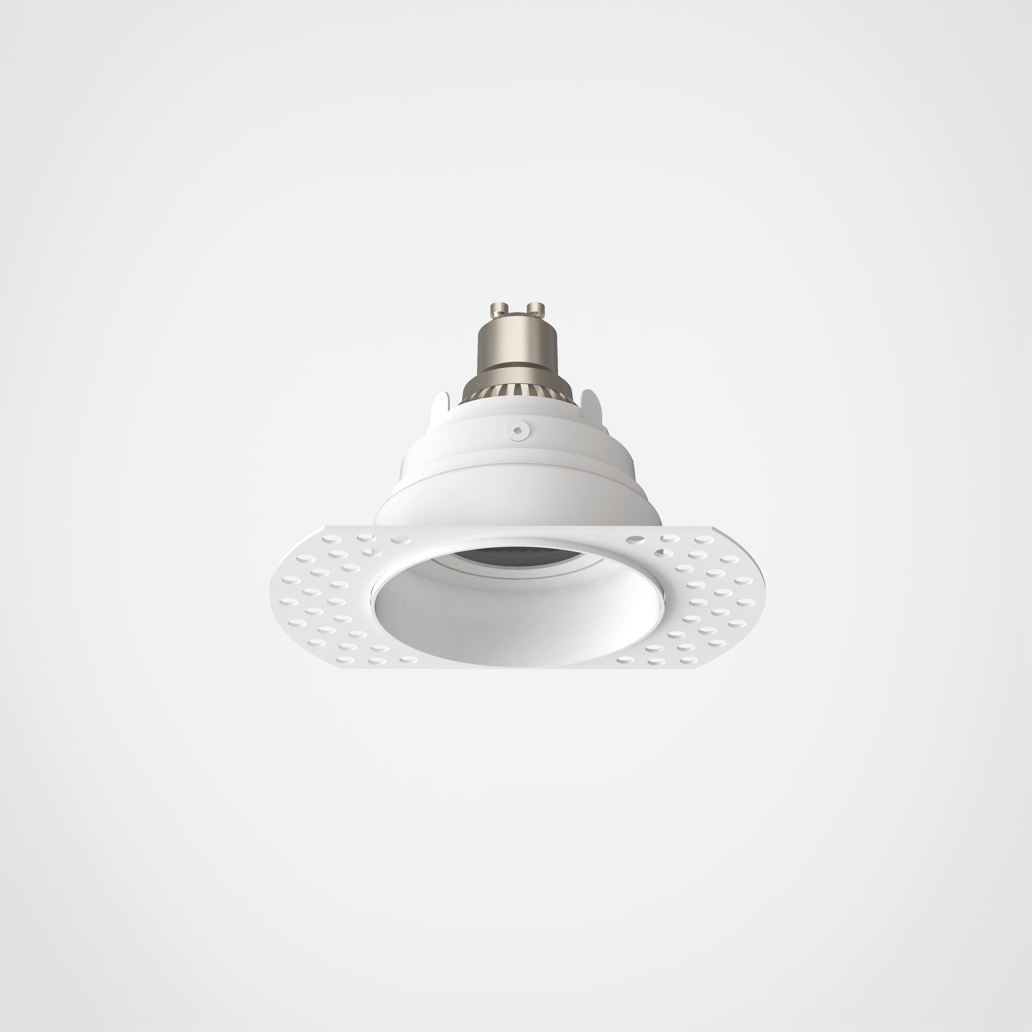 Trimless Slimline Round Adjustable FR IBS excl. GU10 mat wit