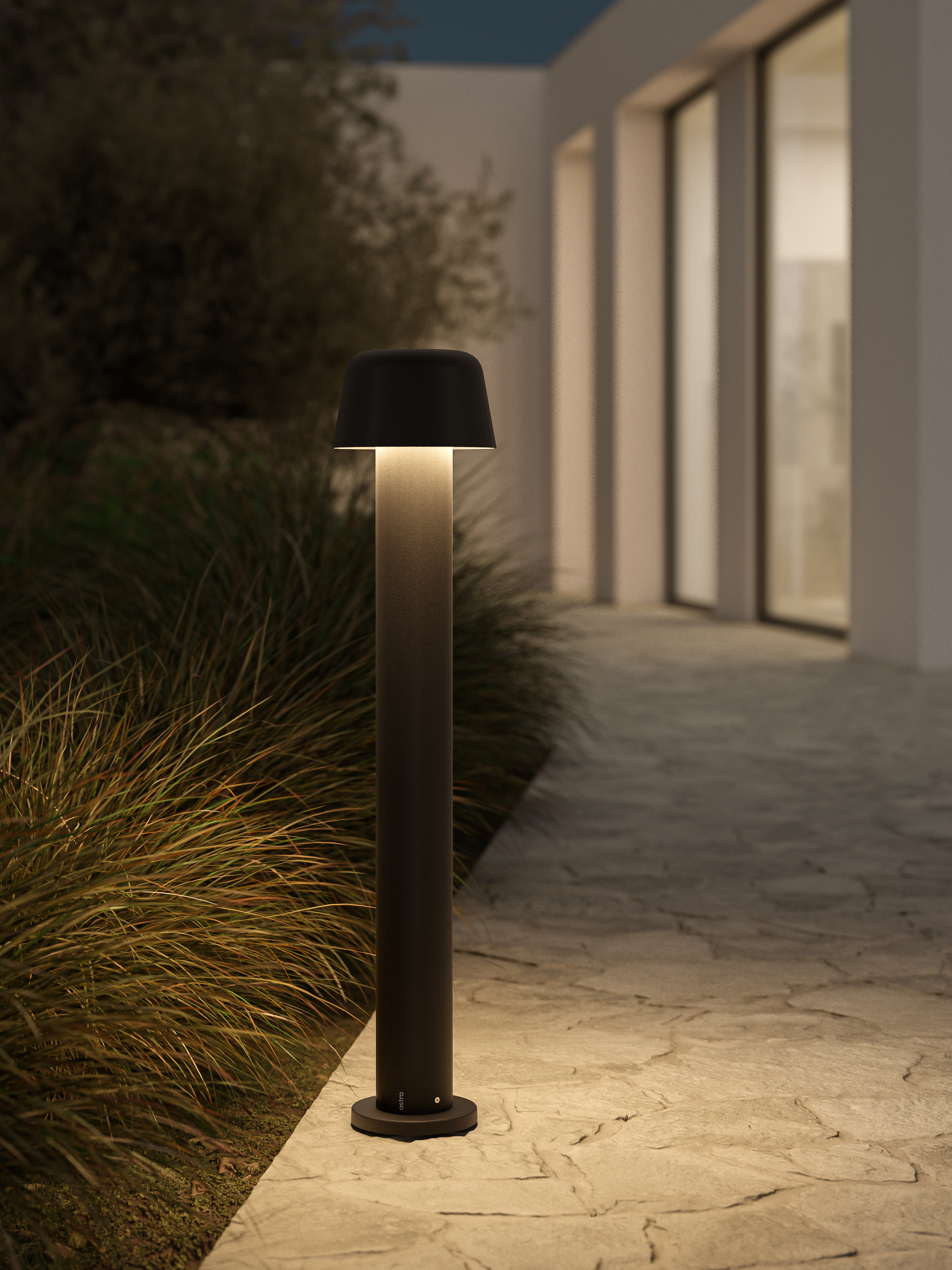 Nomad Bollard 700 2700K structuur zwart