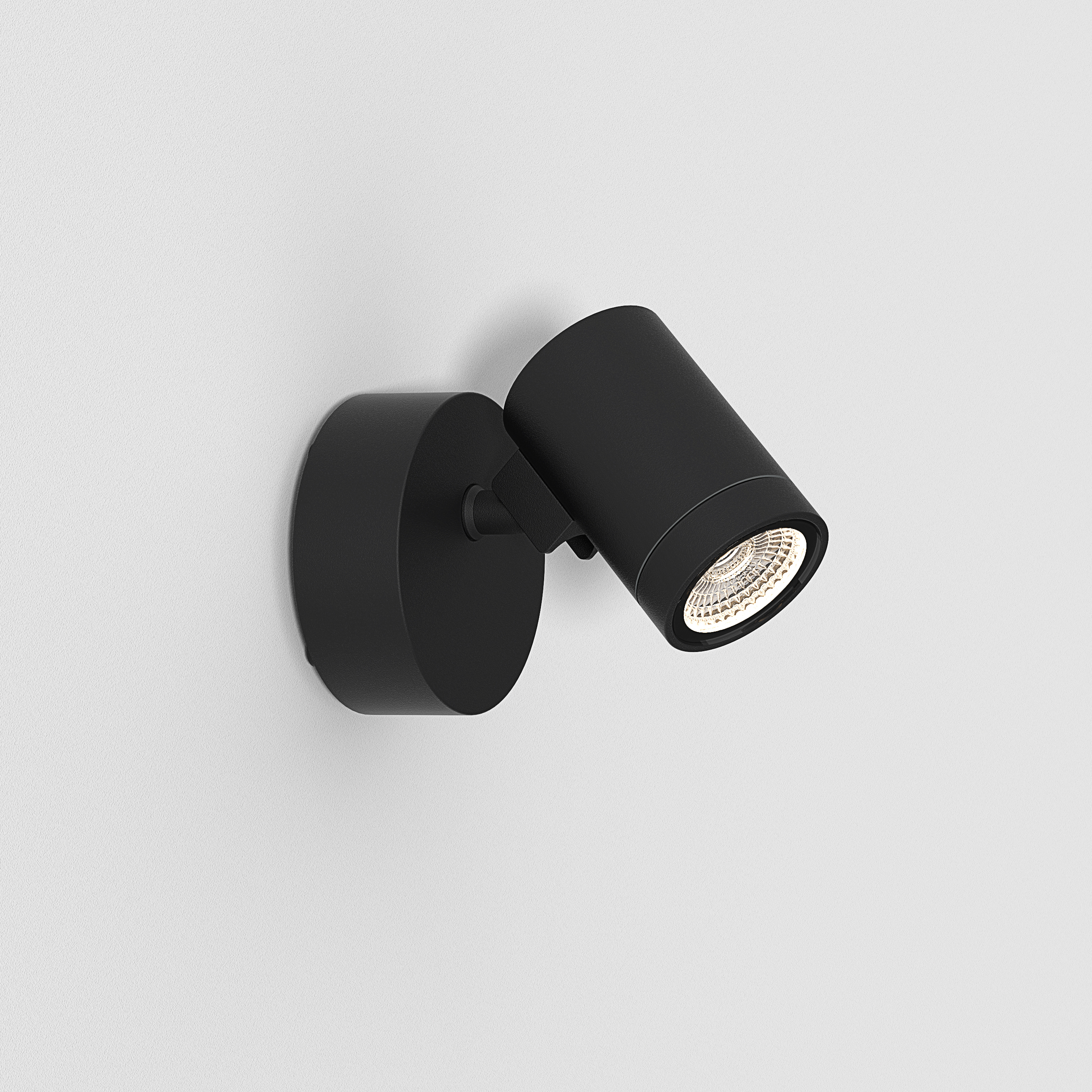 Bayville Single Spot LED 3000K AC dim struct zwart