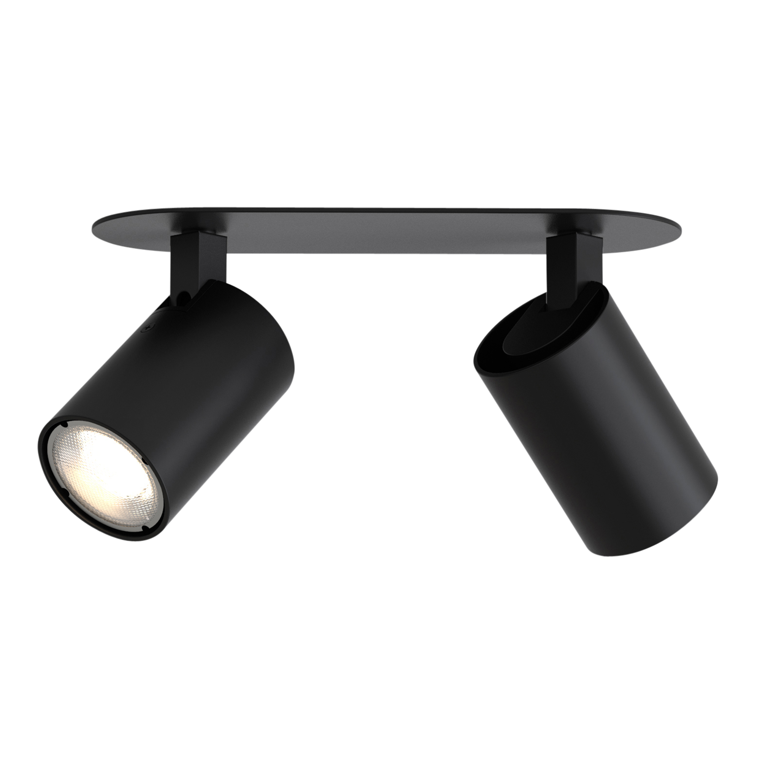 Ascoli Twin Recessed IBS excl. 2x GU10 mat zwart