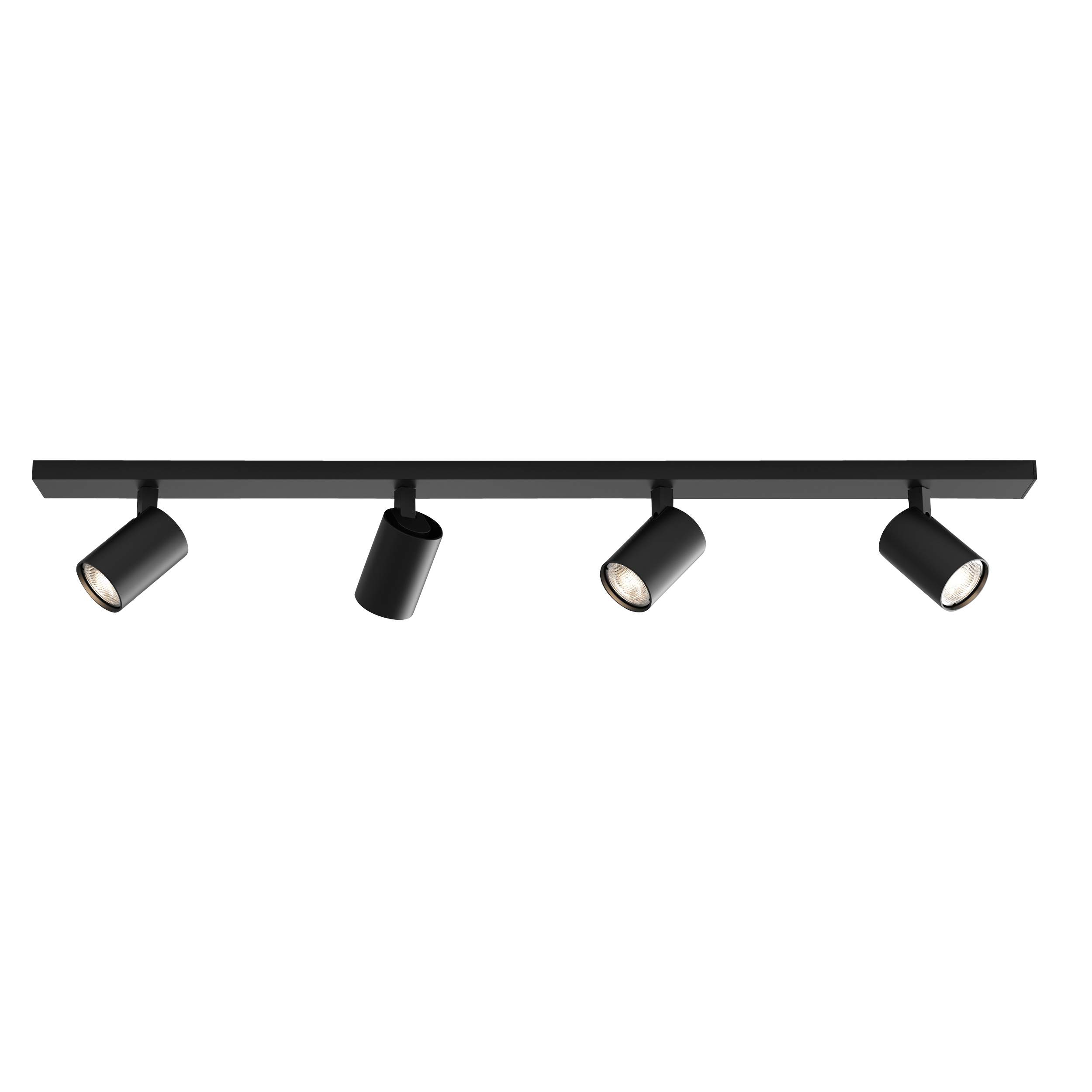 Ascoli Four Bar OBS excl. 4x GU10 mat zwart^^
