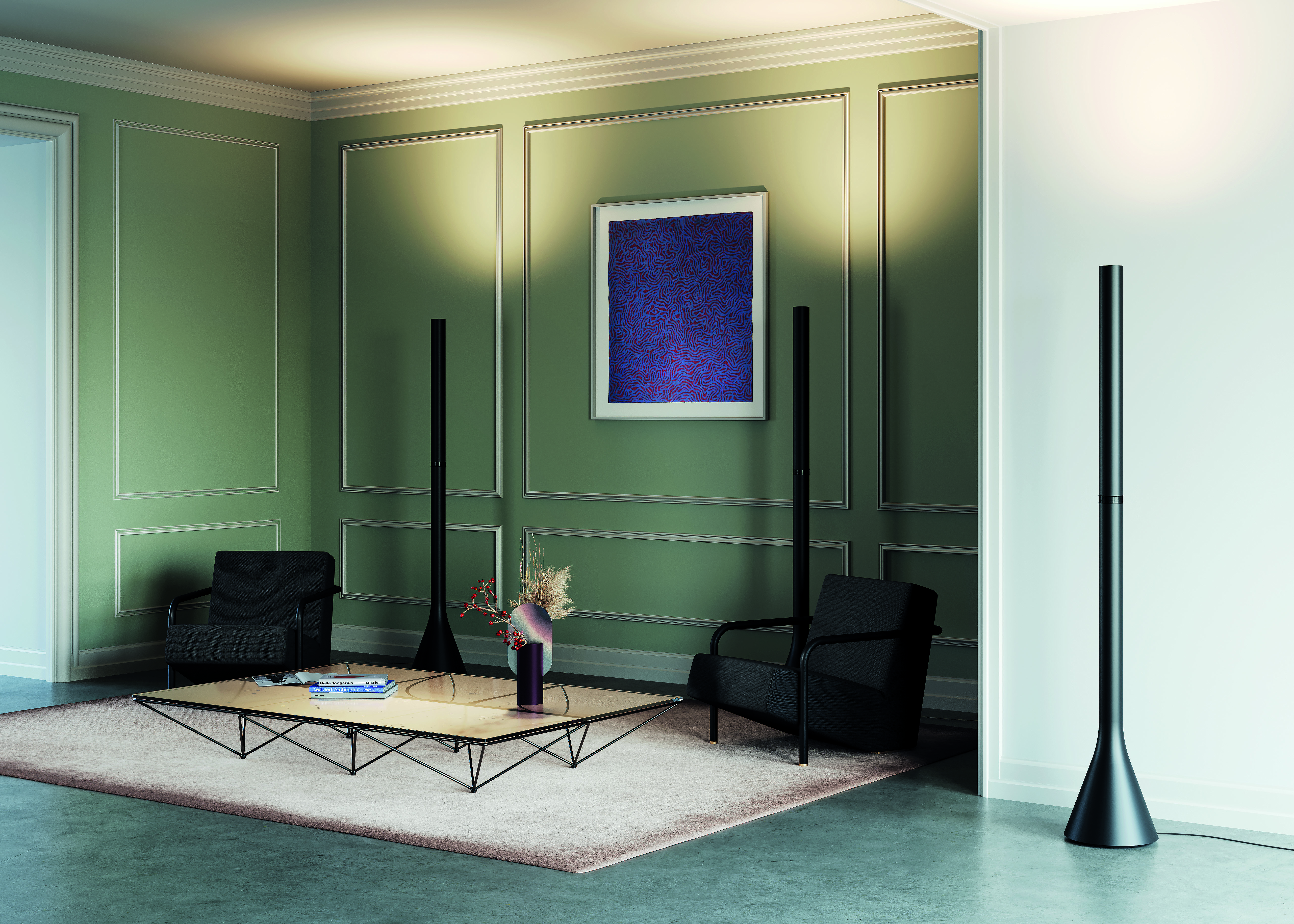 Lodes Croma vloerlamp groen