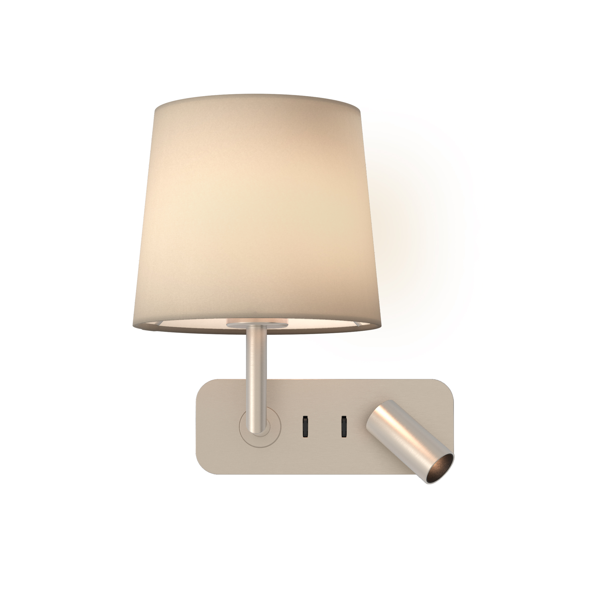Side by Side LED WL 2700K mat nikkel