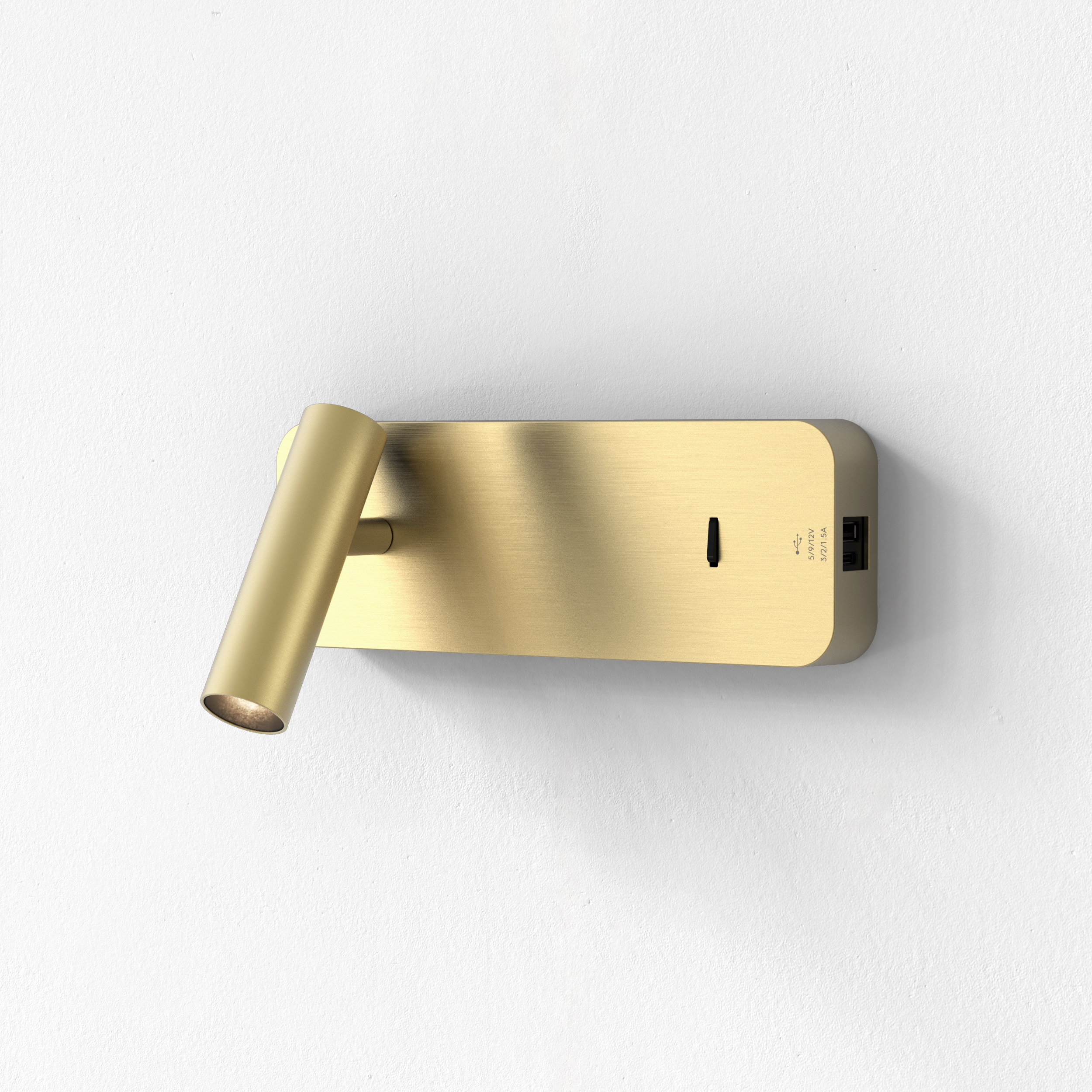 Enna Surface USB A+C LED WL 2700K mat goud