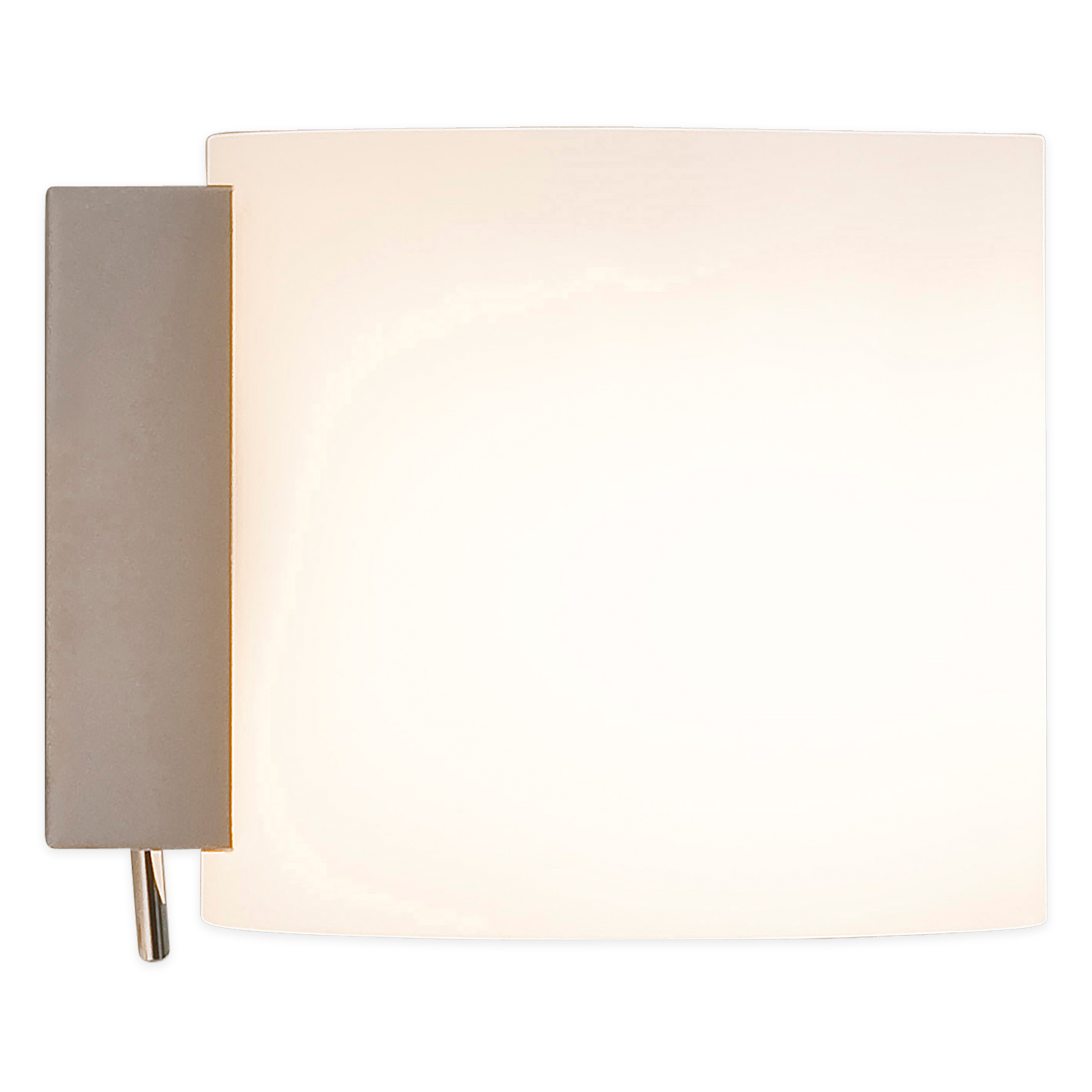 Luga Switched WL excl. E14 gelakt zilver/wit glas
