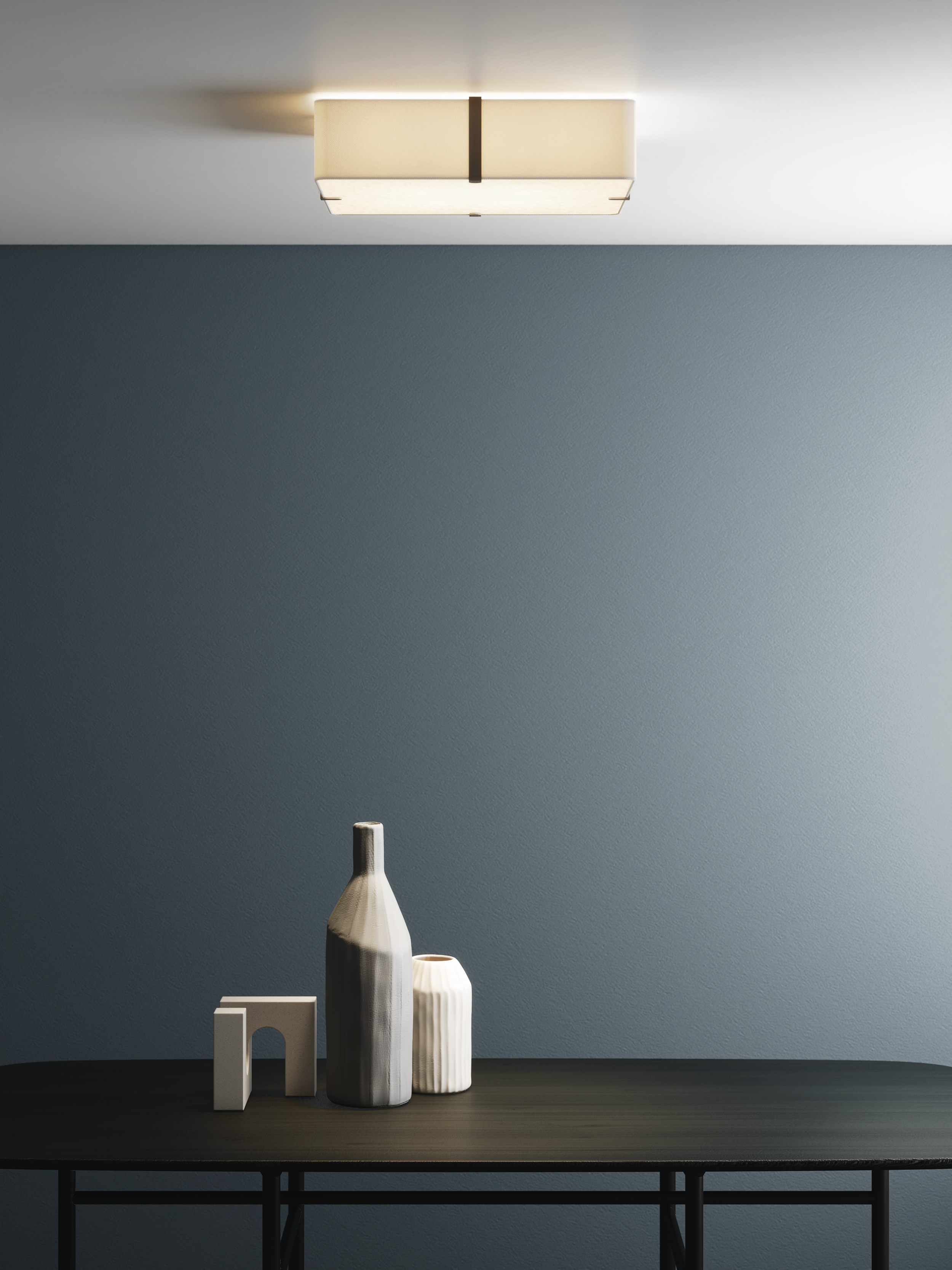 Ceiling Base 460 PL excl. 4x E27 mat wit