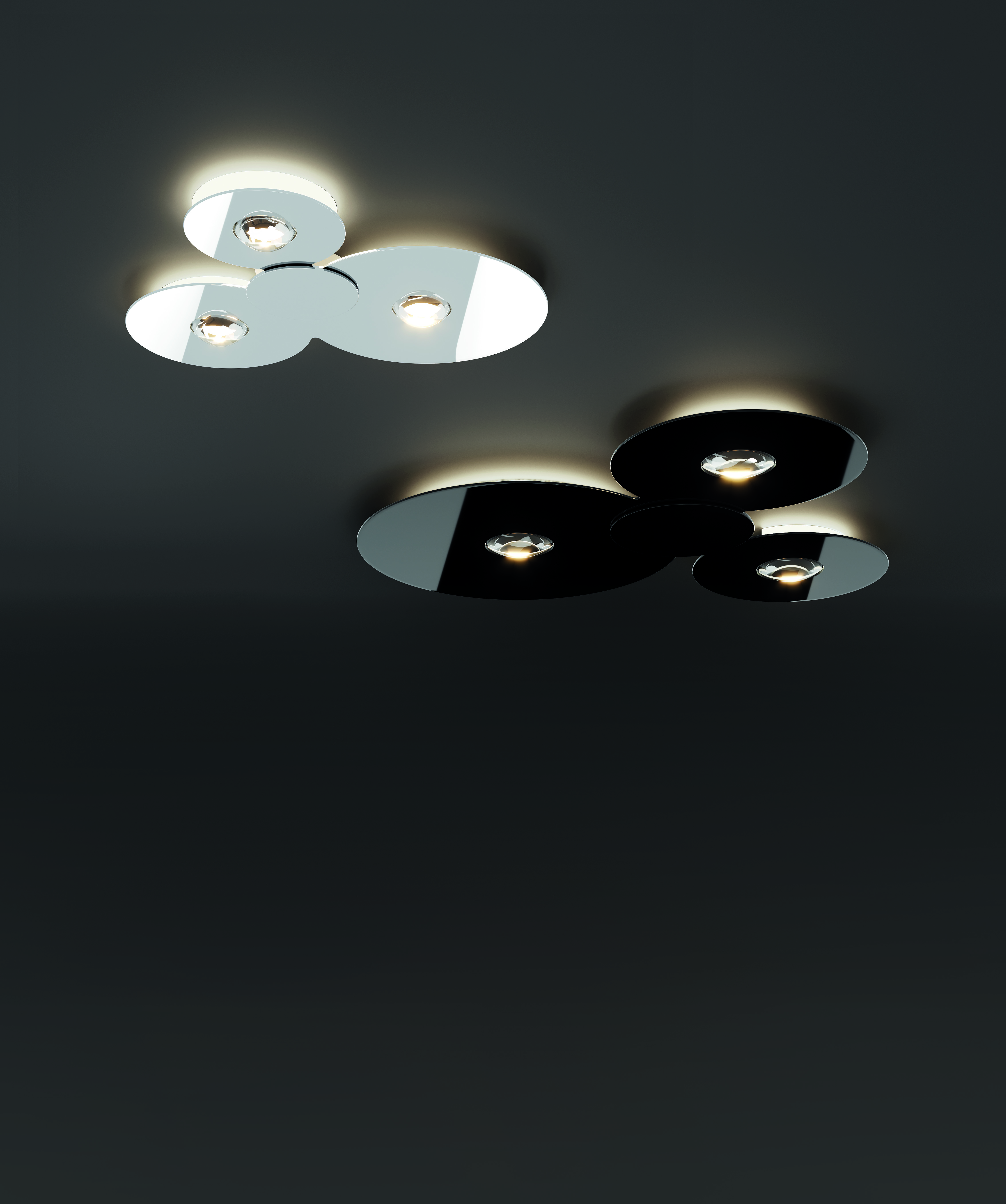 Lodes Bugia Mega plafondlamp 3000K glossy brons