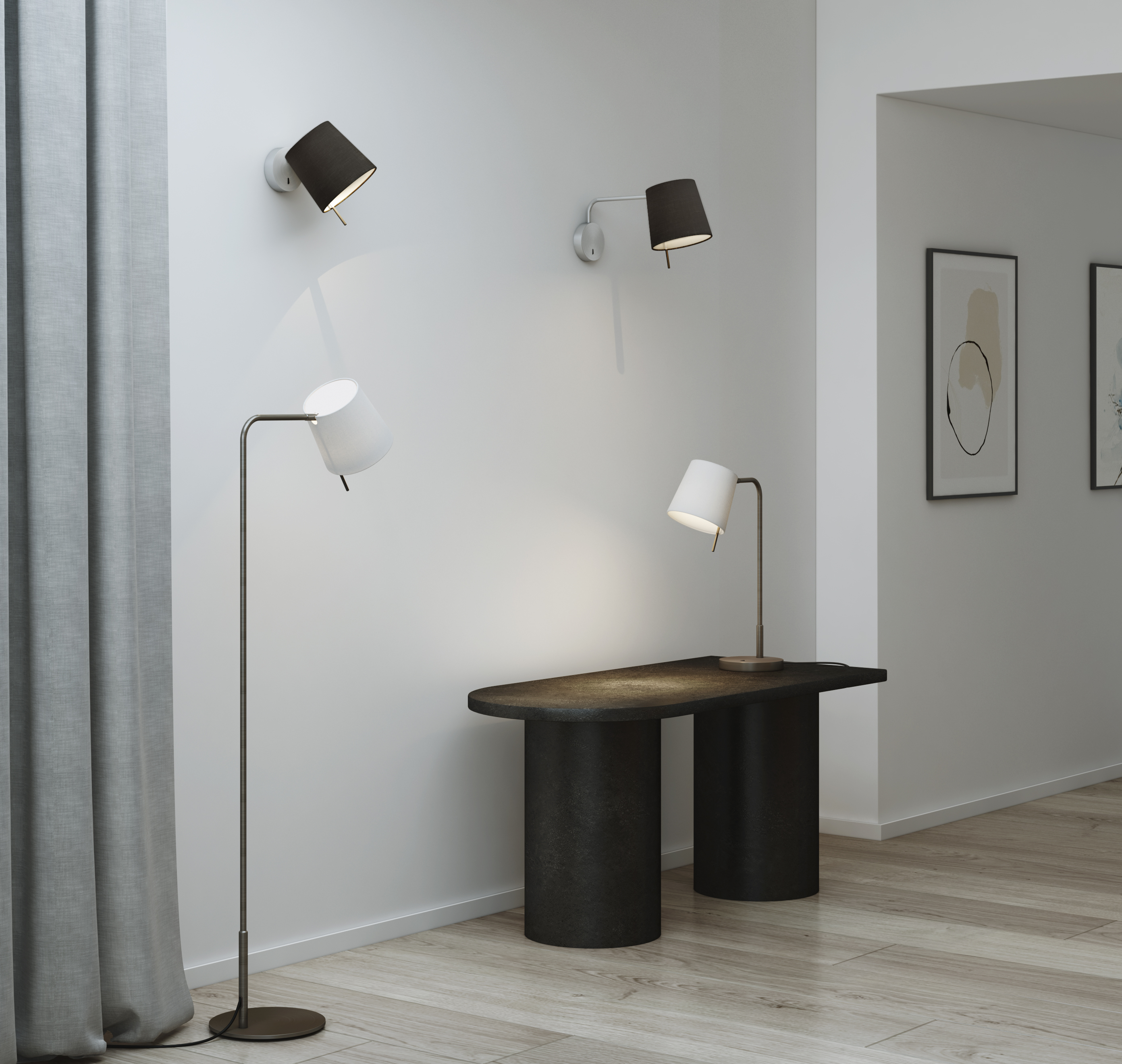 Mitsu Table TL excl. E27 brons