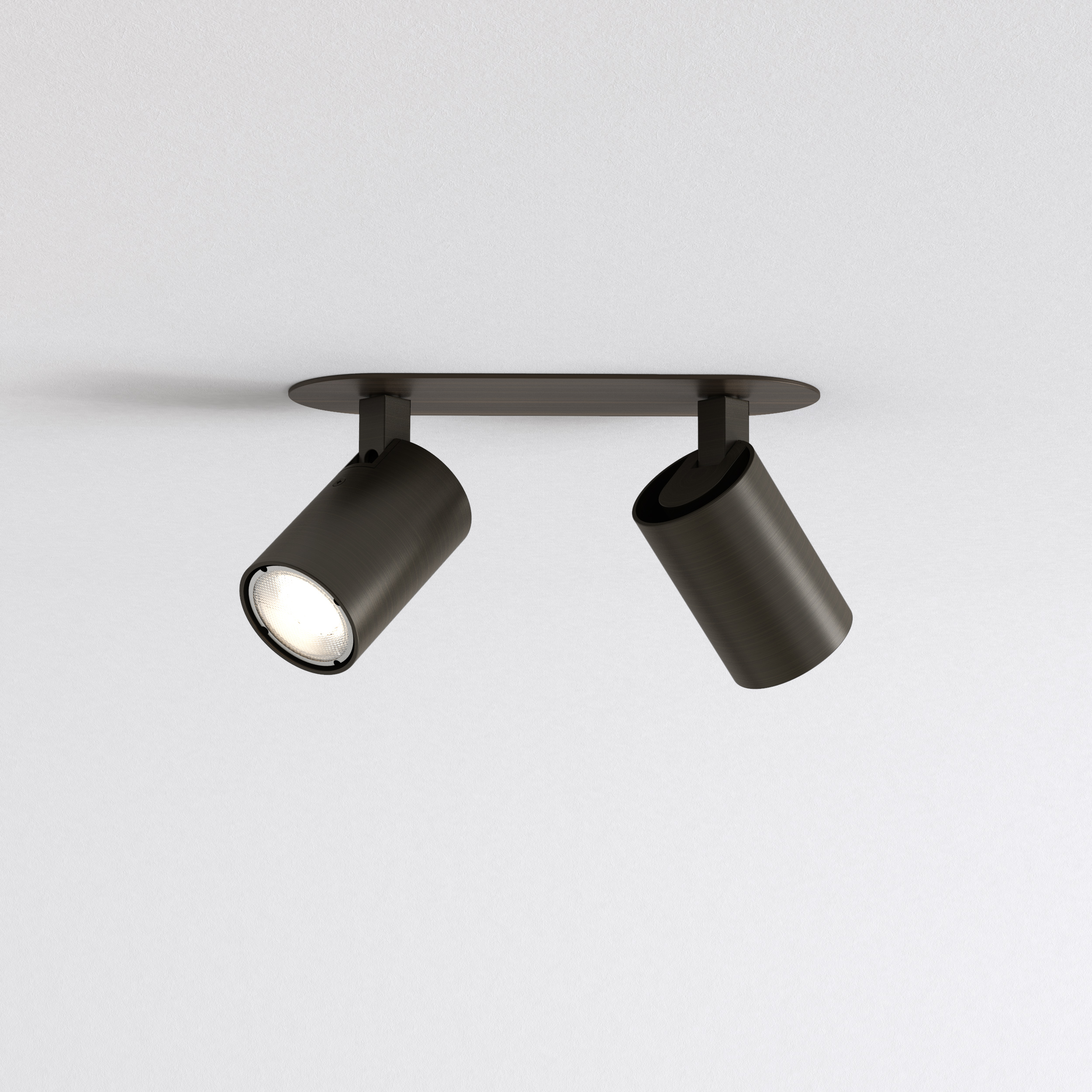 Ascoli Twin Recessed IBS excl. 2x GU10 brons
