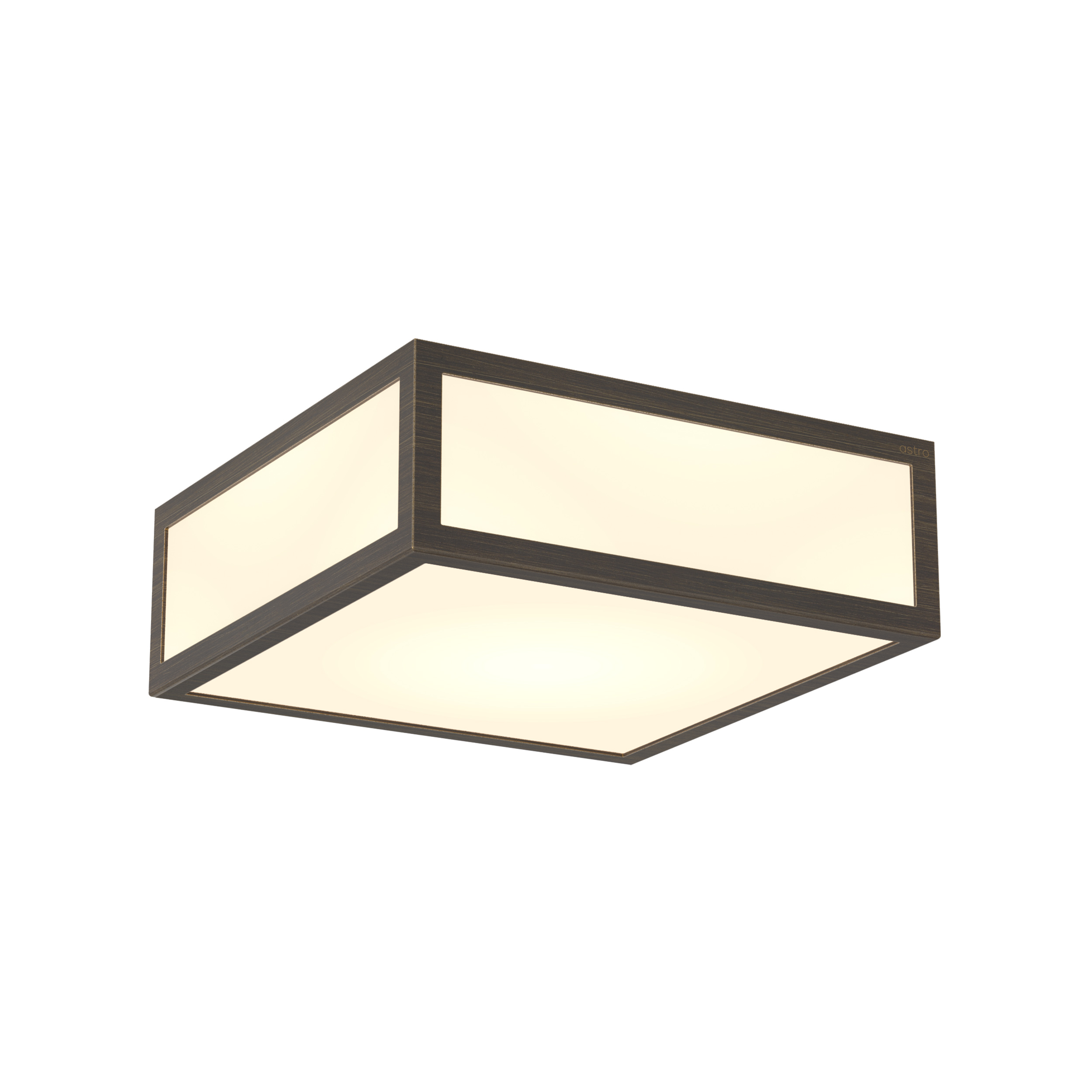 Mashiko Square 200 PL excl. E27 brons