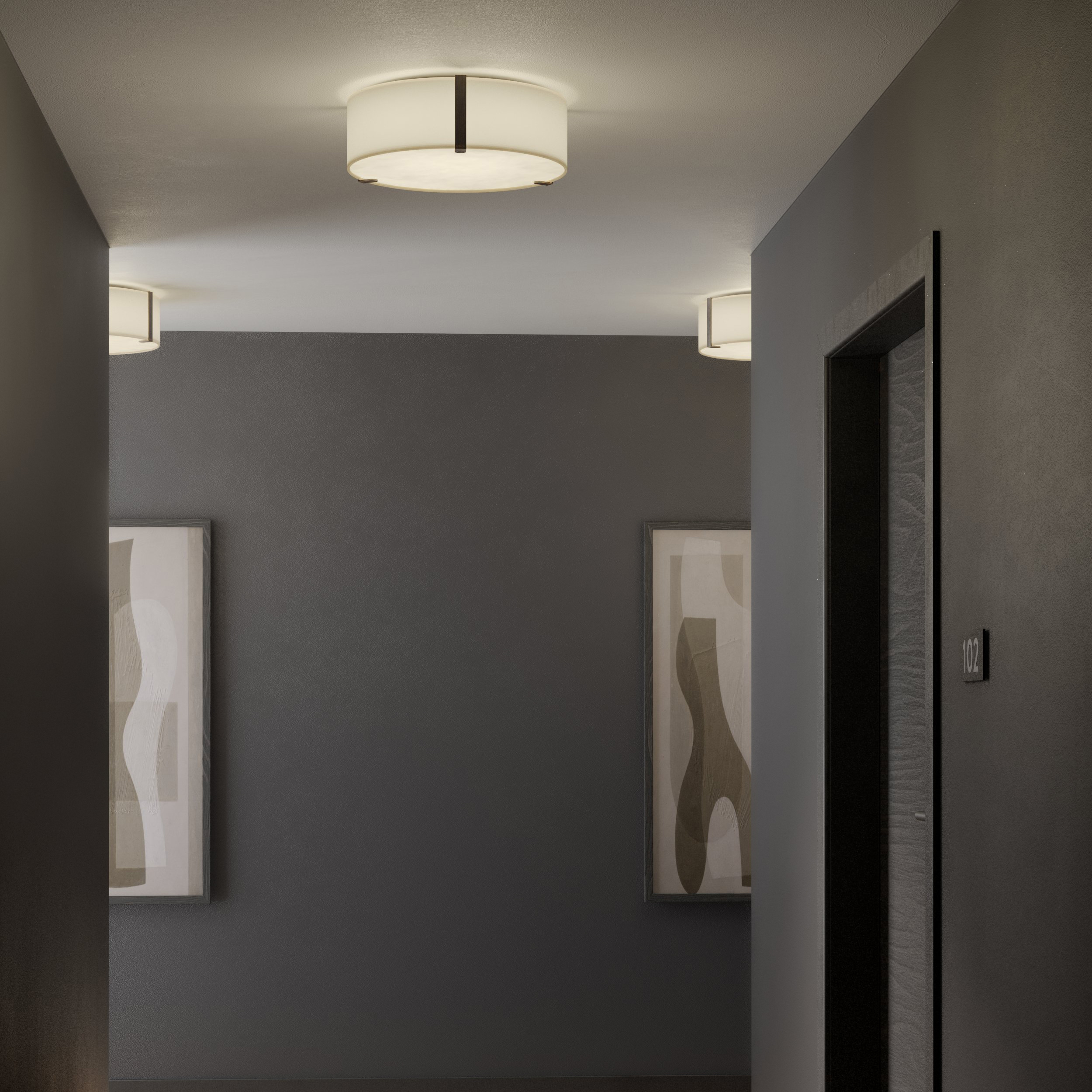 Astro Salina 400 plafondlamp putty stof