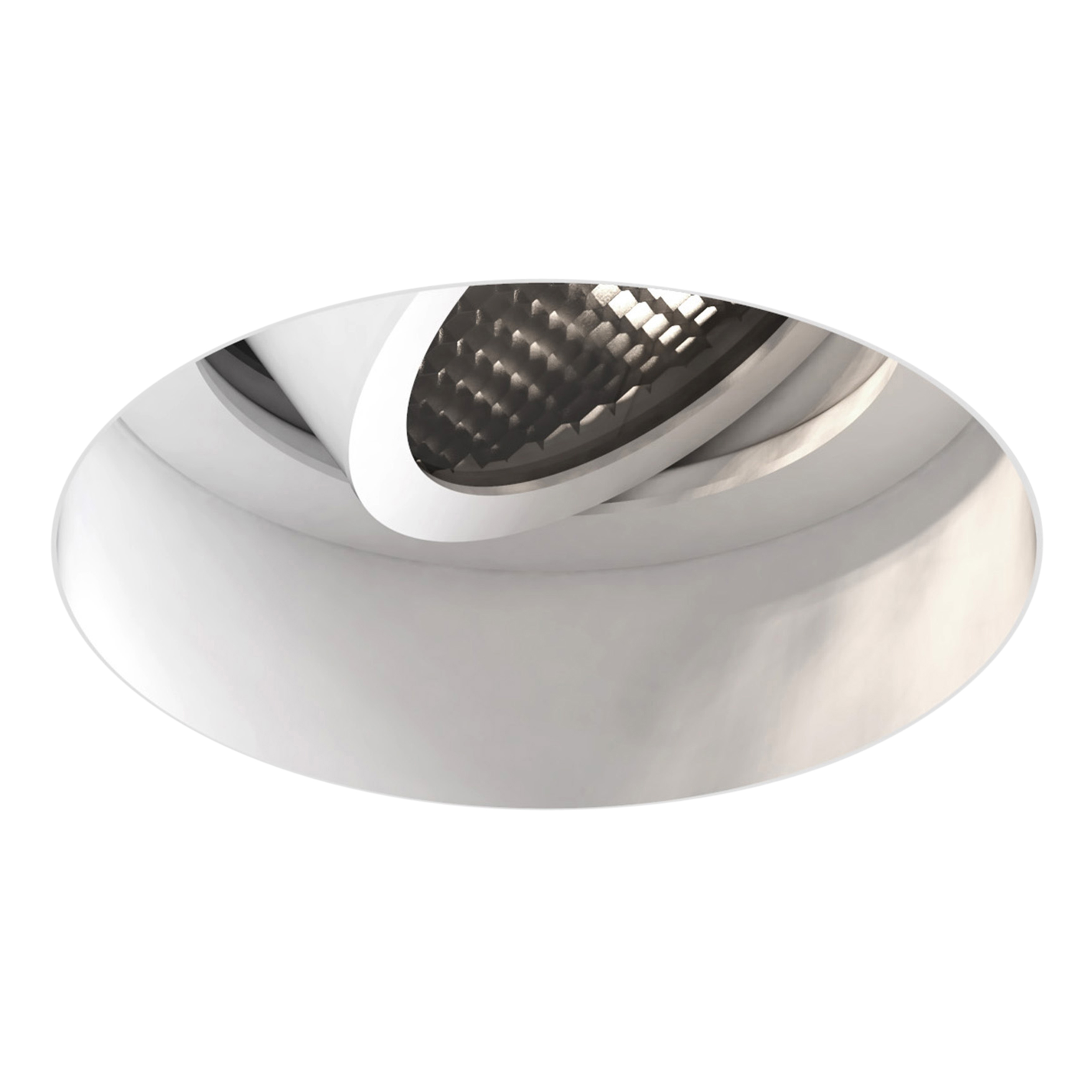 Trimless Slimline Round Adjustable FR IBS excl. GU10 mat wit