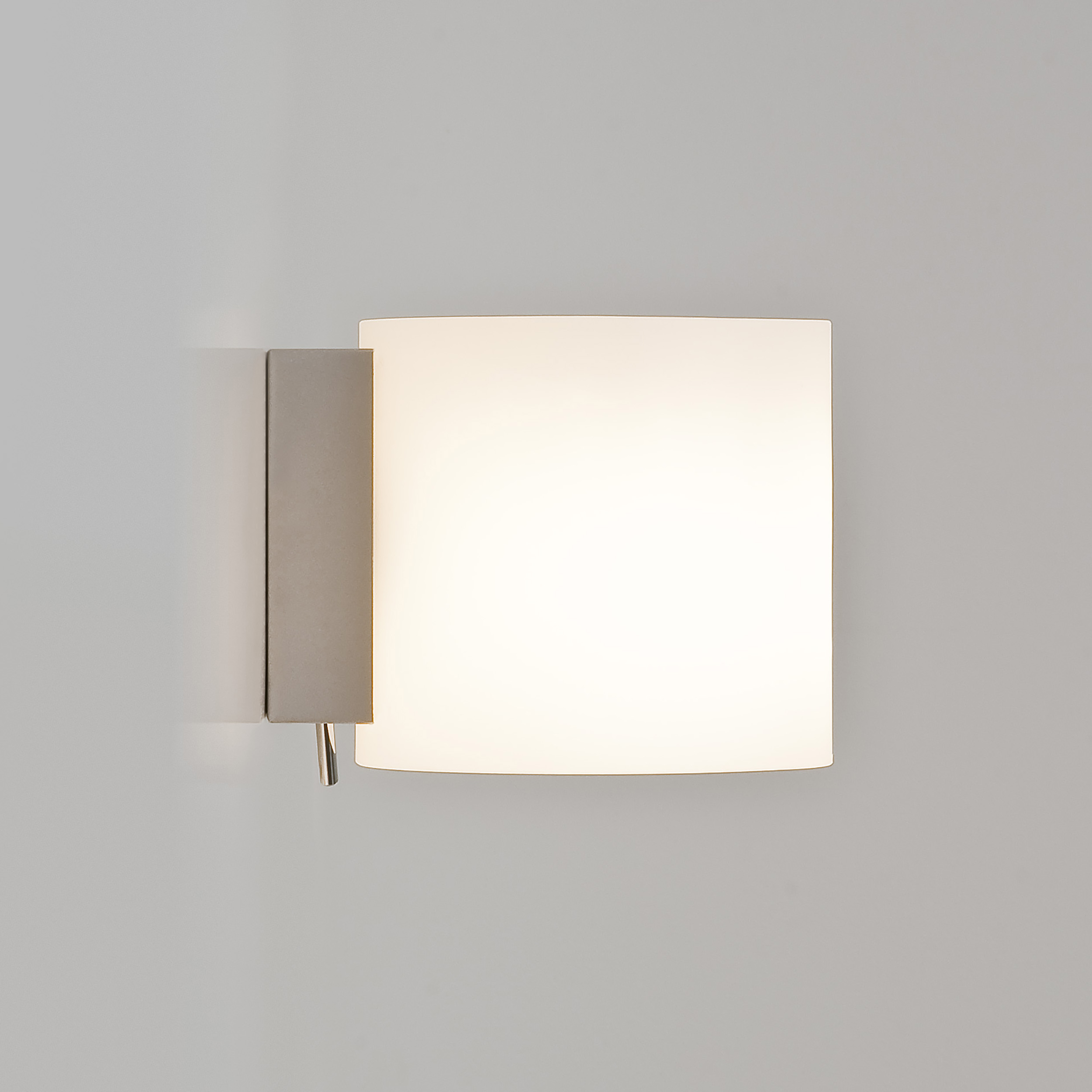 Luga Switched WL excl. E14 gelakt zilver/wit glas