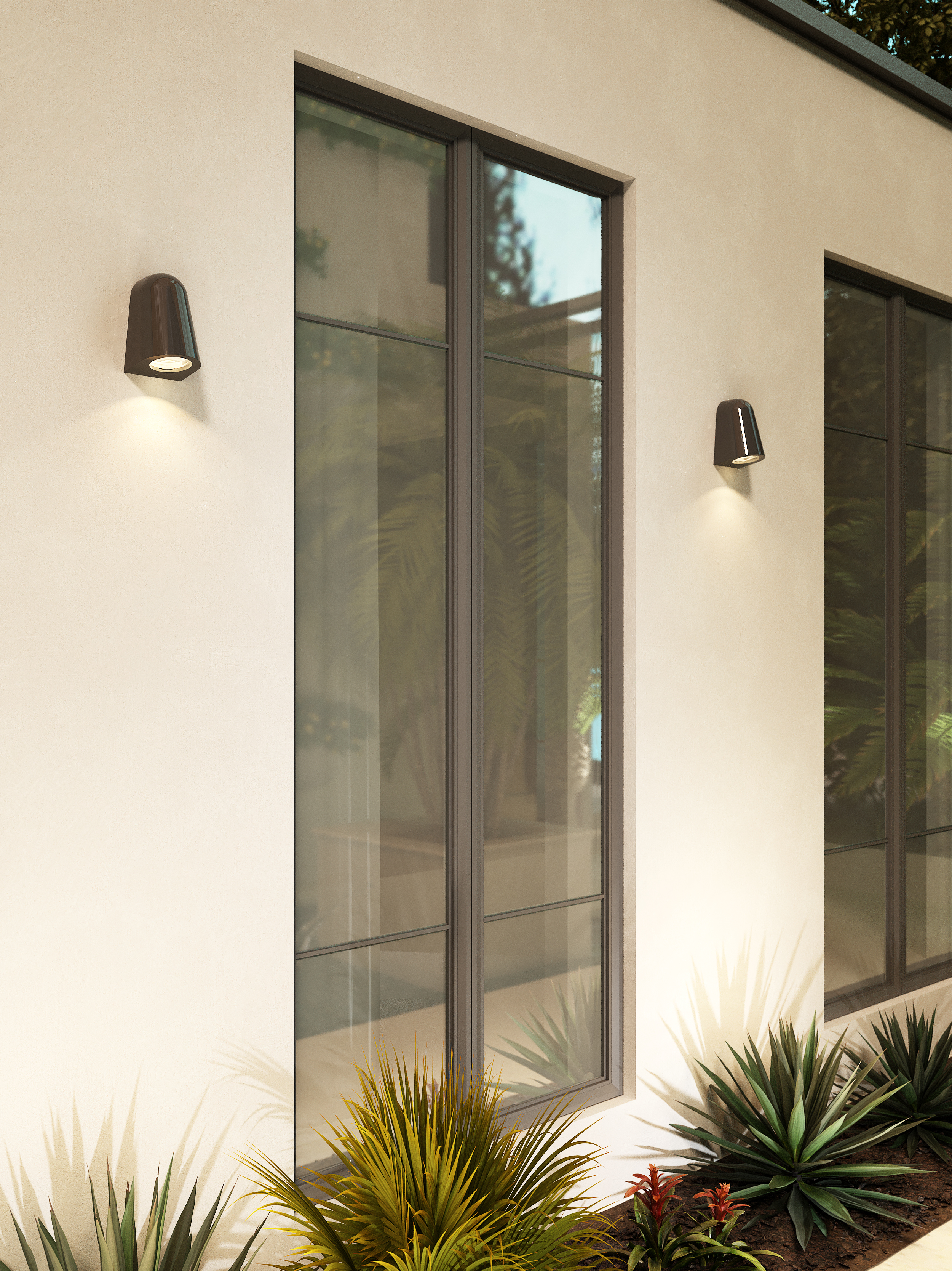 Mast Light BWL excl. GU10 gloss glaze zwart