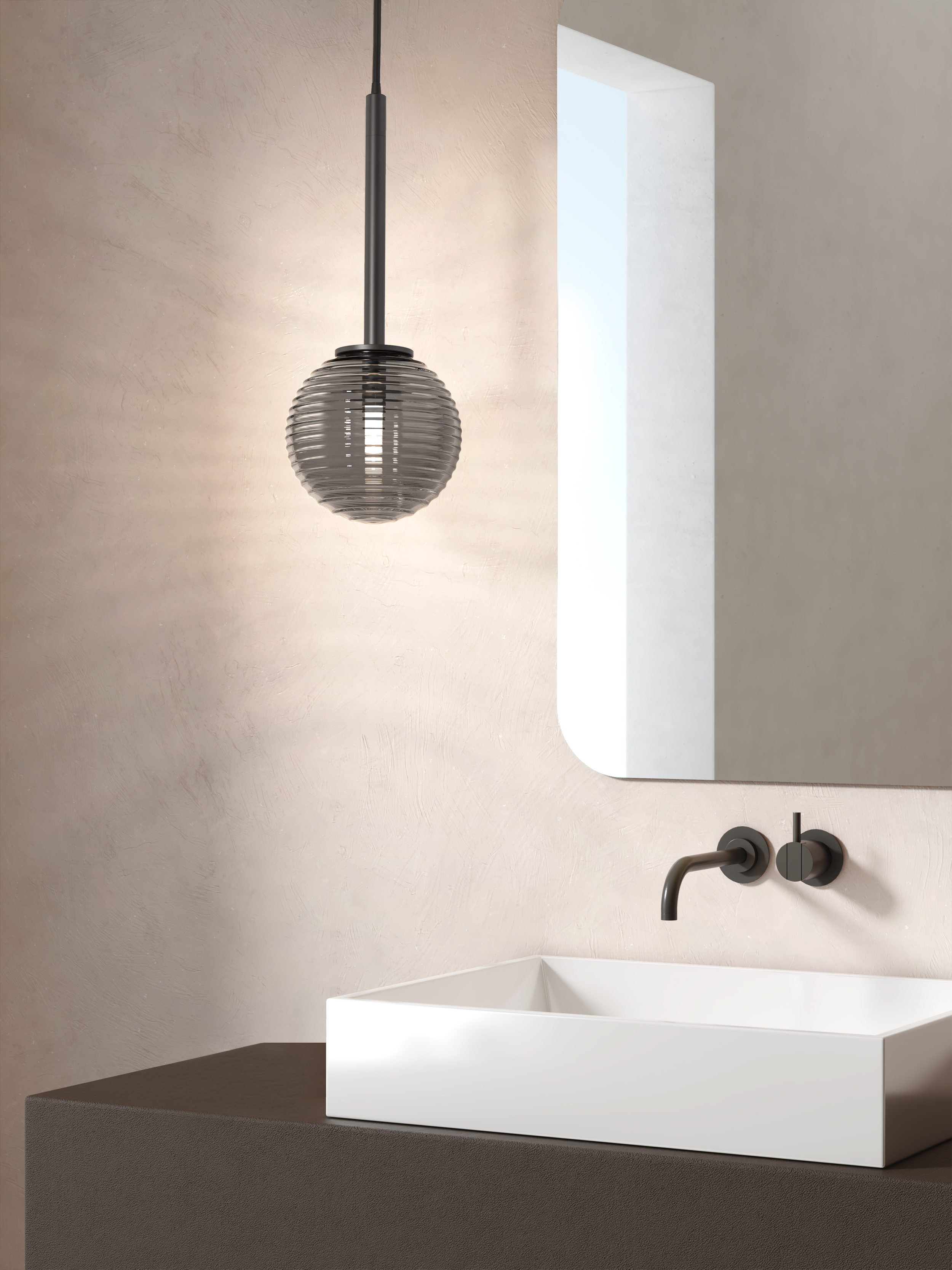 Tacoma Pendant HL excl. G9 mat zwart