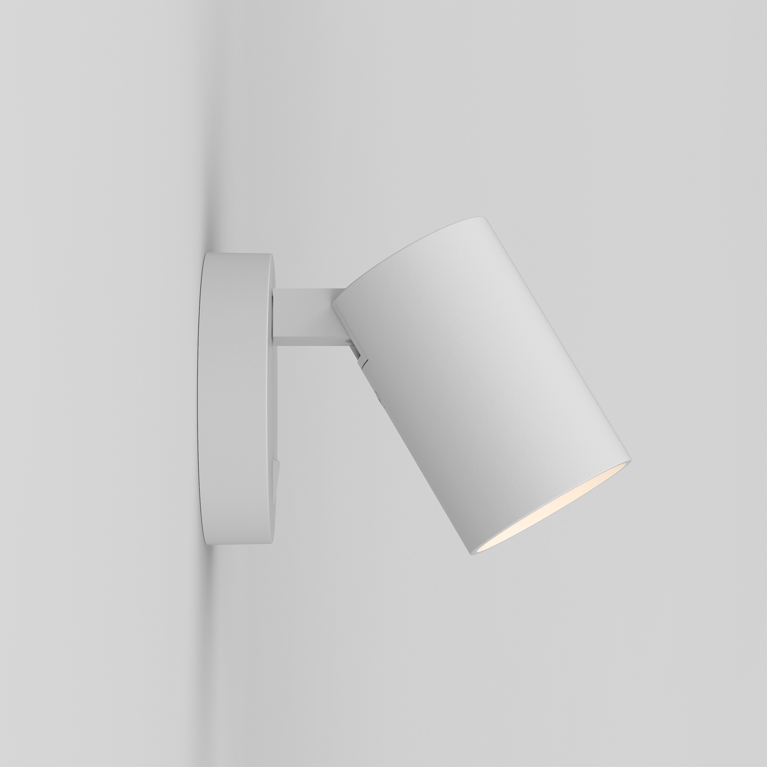 Ascoli Single Switched WL excl. GU10 structuur wit