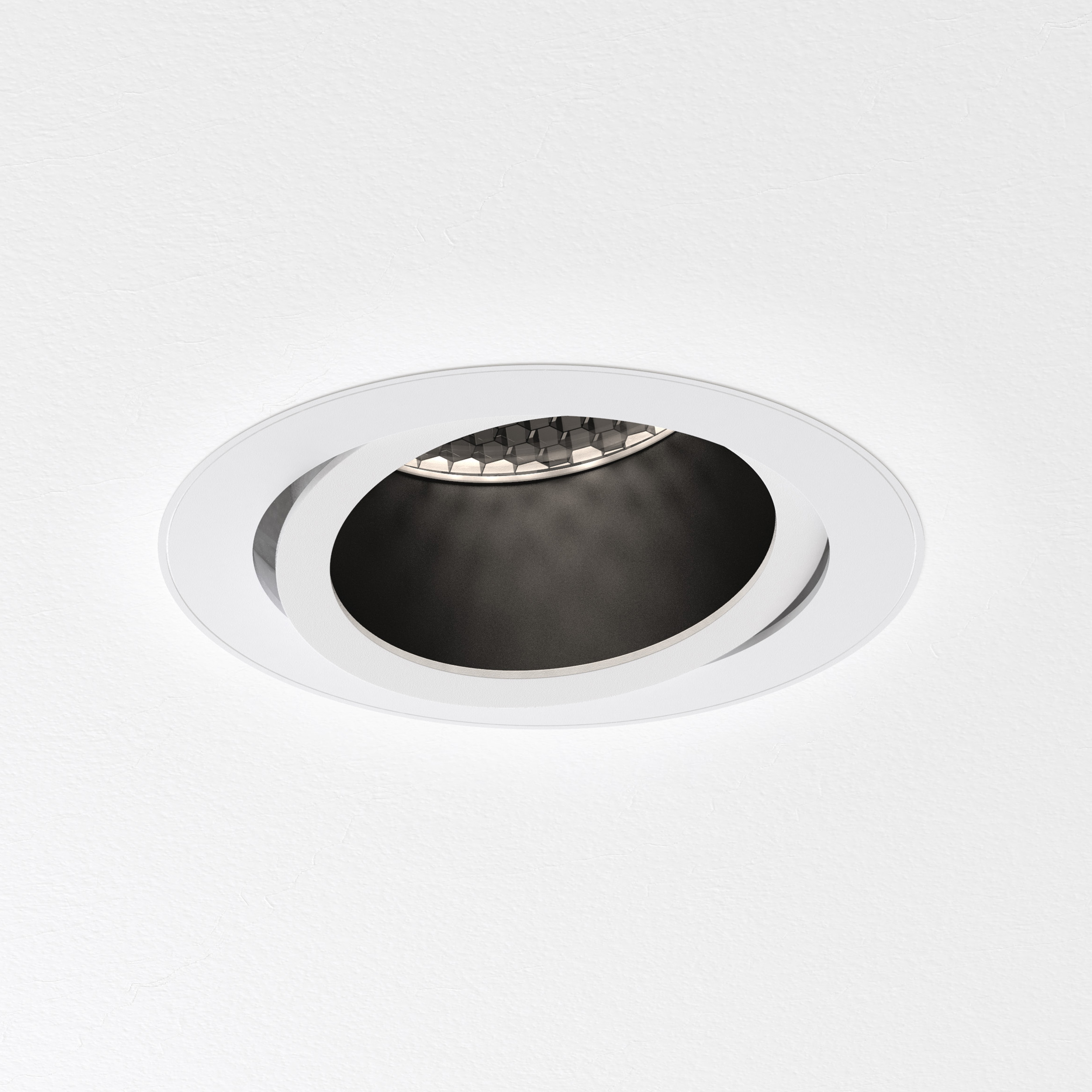 Pinhole Slimline Round Flush Adjustable FR IBS excl. GU10 mat wit