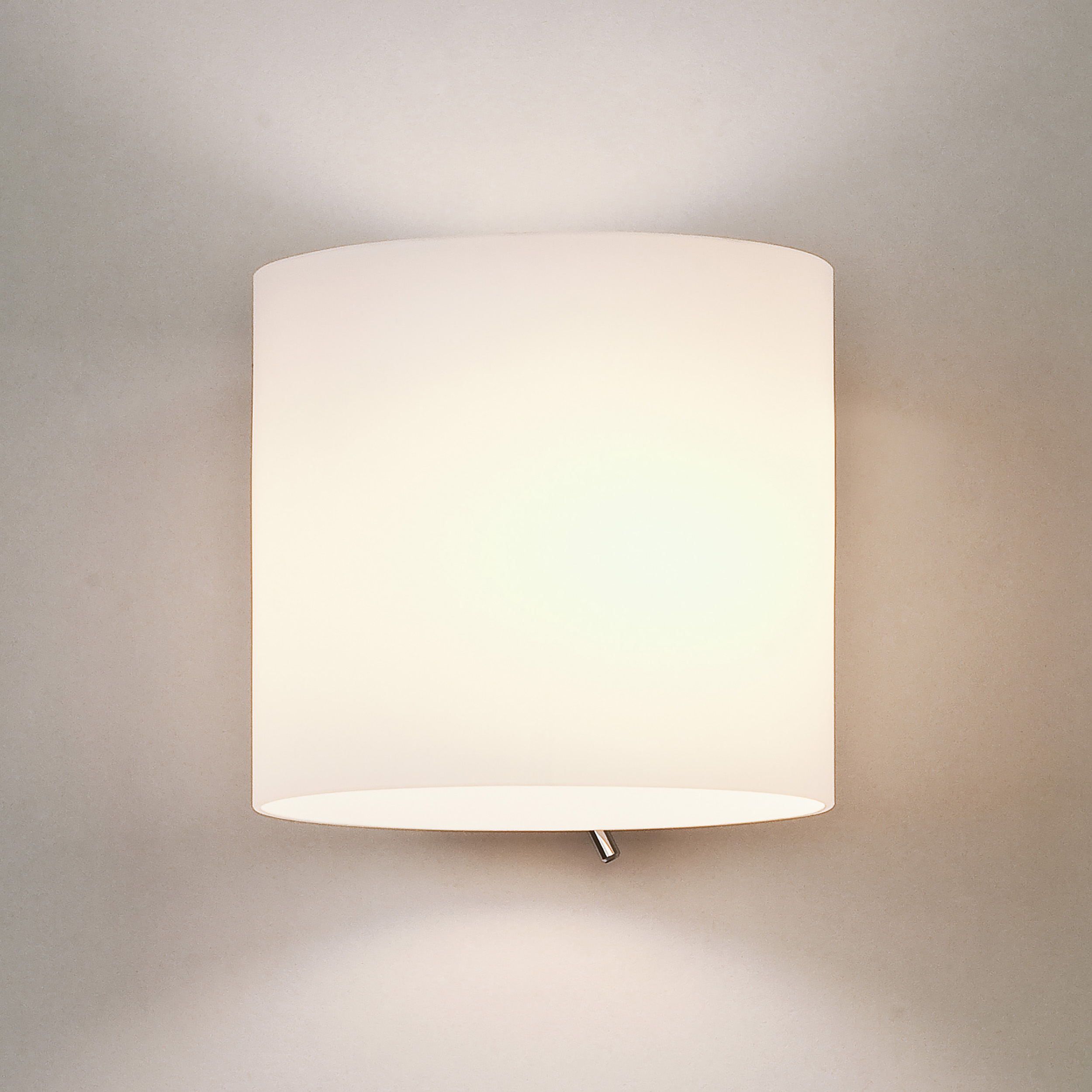 Luga Switched WL excl. E14 gelakt zilver/wit glas
