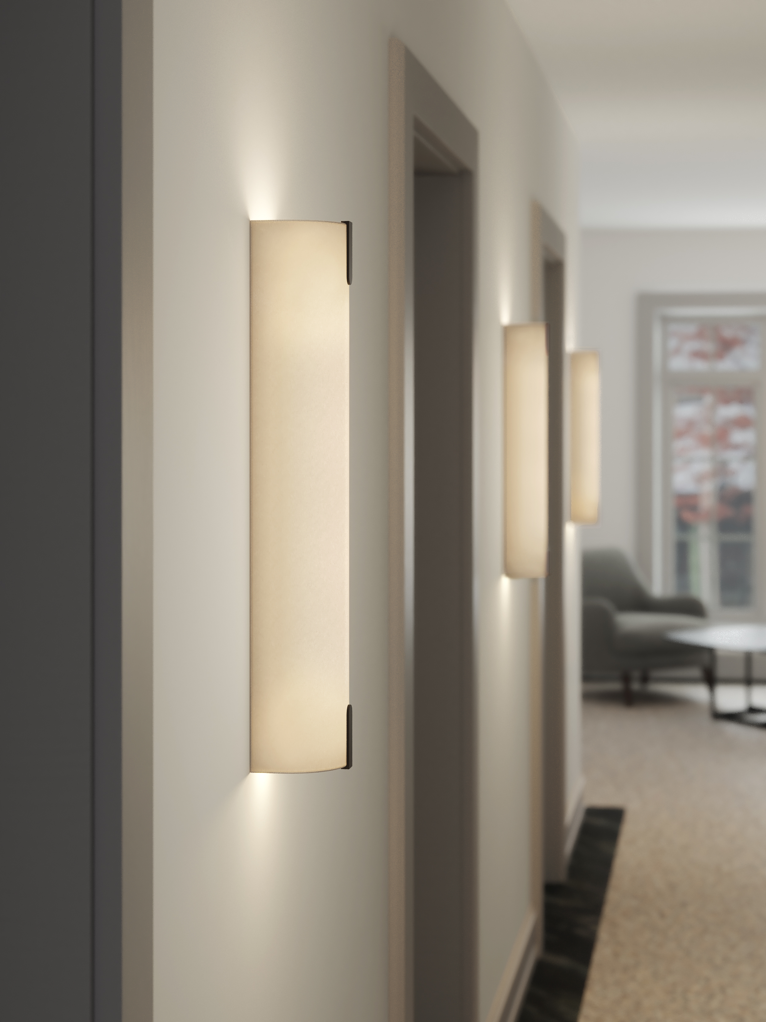 Wall Base 440 LED DALI mat wit (SPECIAL)