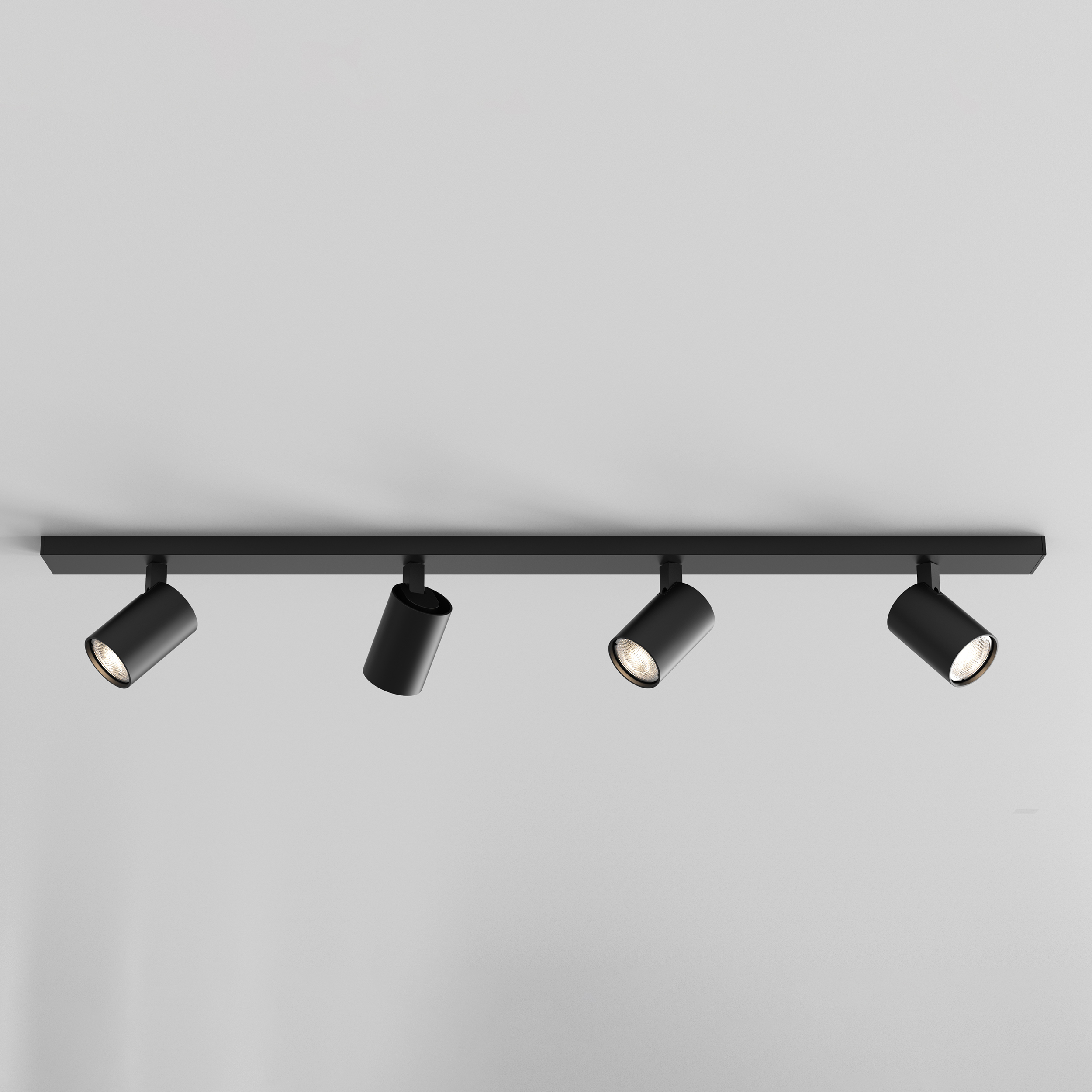 Ascoli Four Bar OBS excl. 4x GU10 mat zwart^^