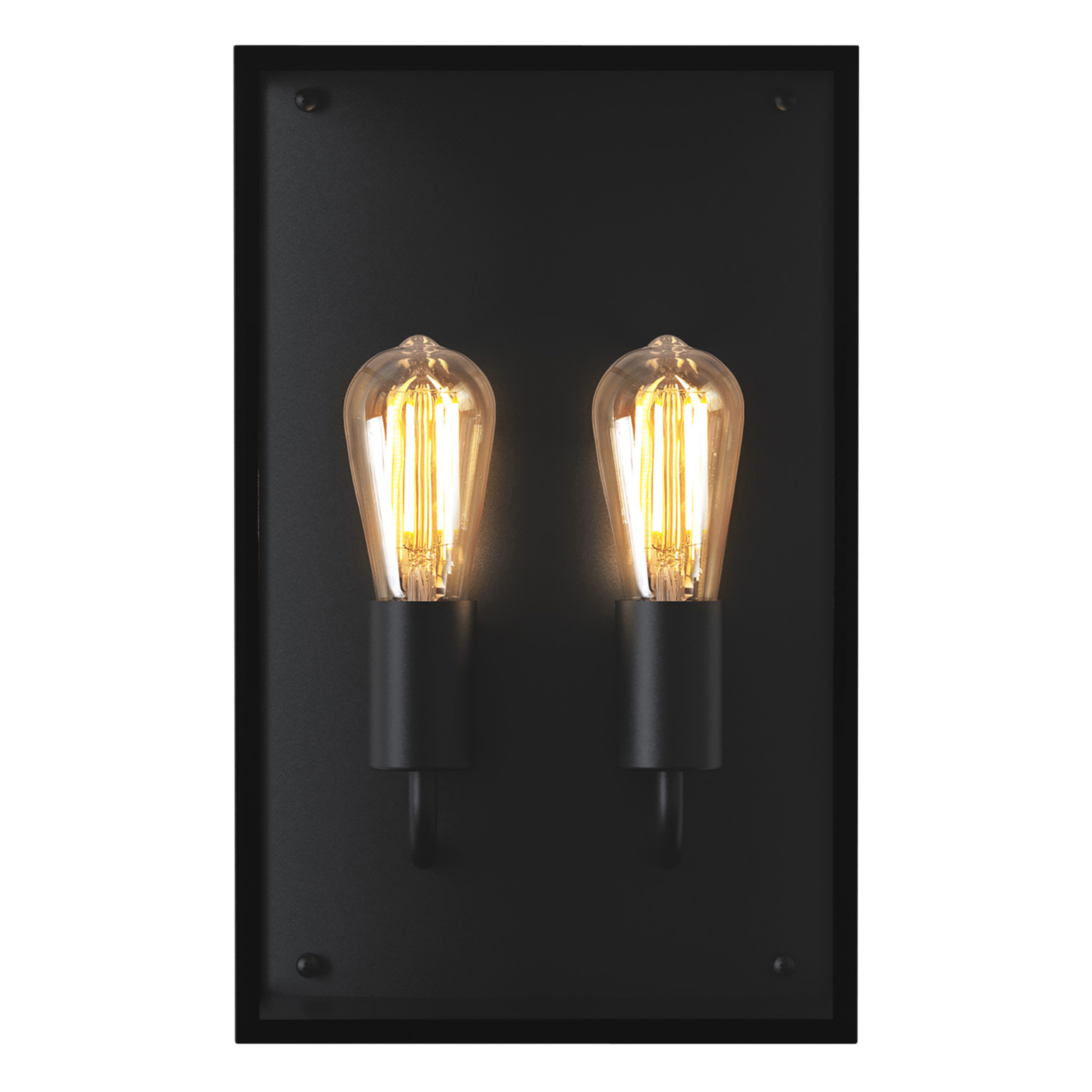 Messina Twin BWL excl. 2x E27 structuur zwart