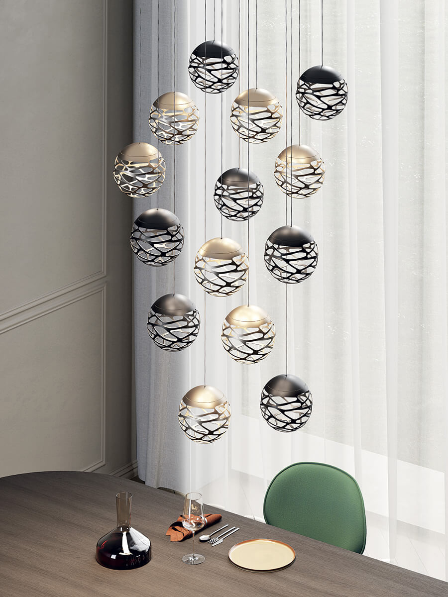 Kelly Cluster Sphere HL 18cm 350mA 2700K mat zwart